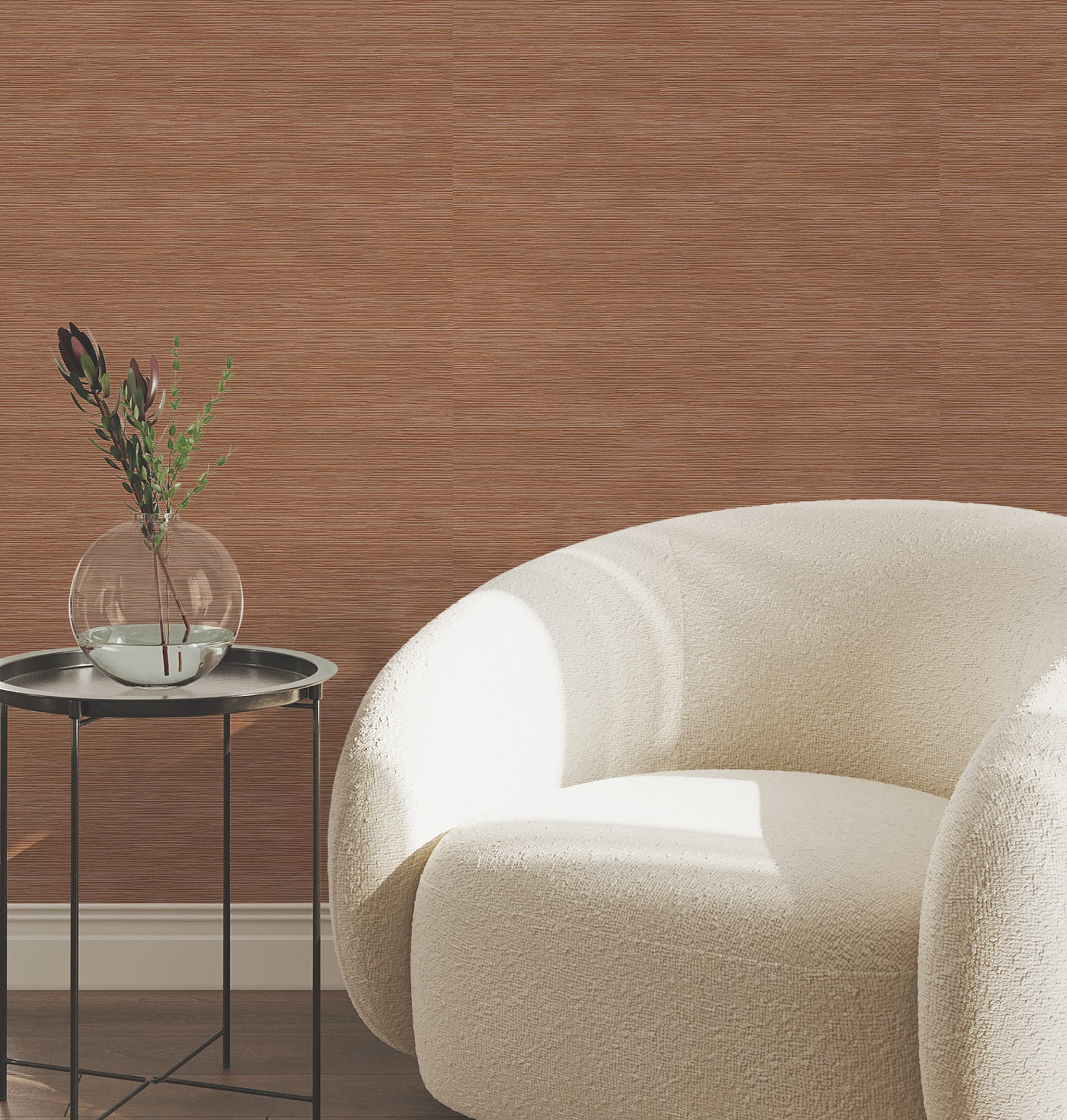 oasis-rust-faux-grasscloth-wallpaper-york-wallcoverings-uw1076n - York Wallpaper Wallpaper
