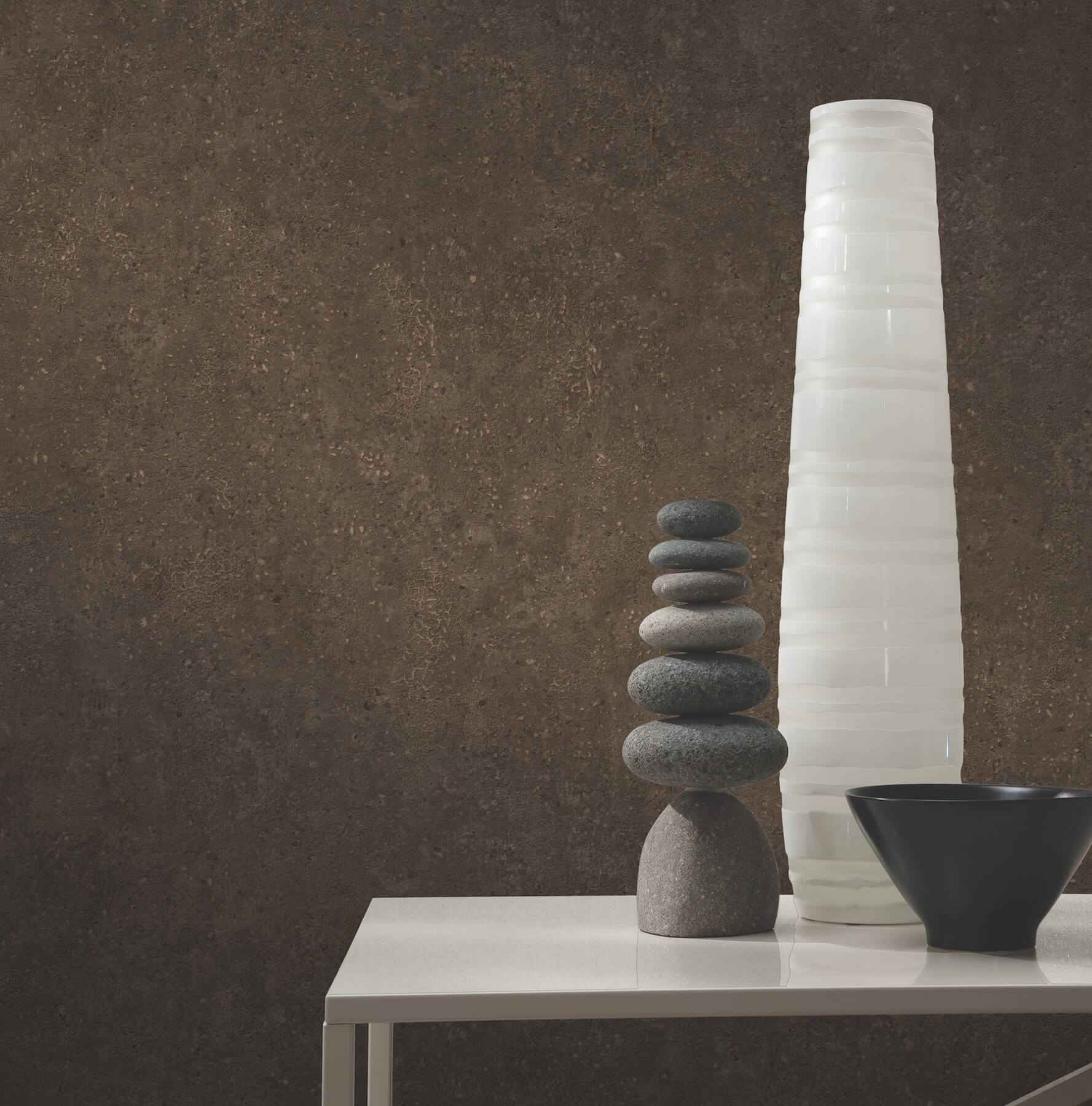 Artisan Stone Coffee Texture Wallpaper - York Wallcoverings - UW1082N - York Wallcoverings Wallpaper