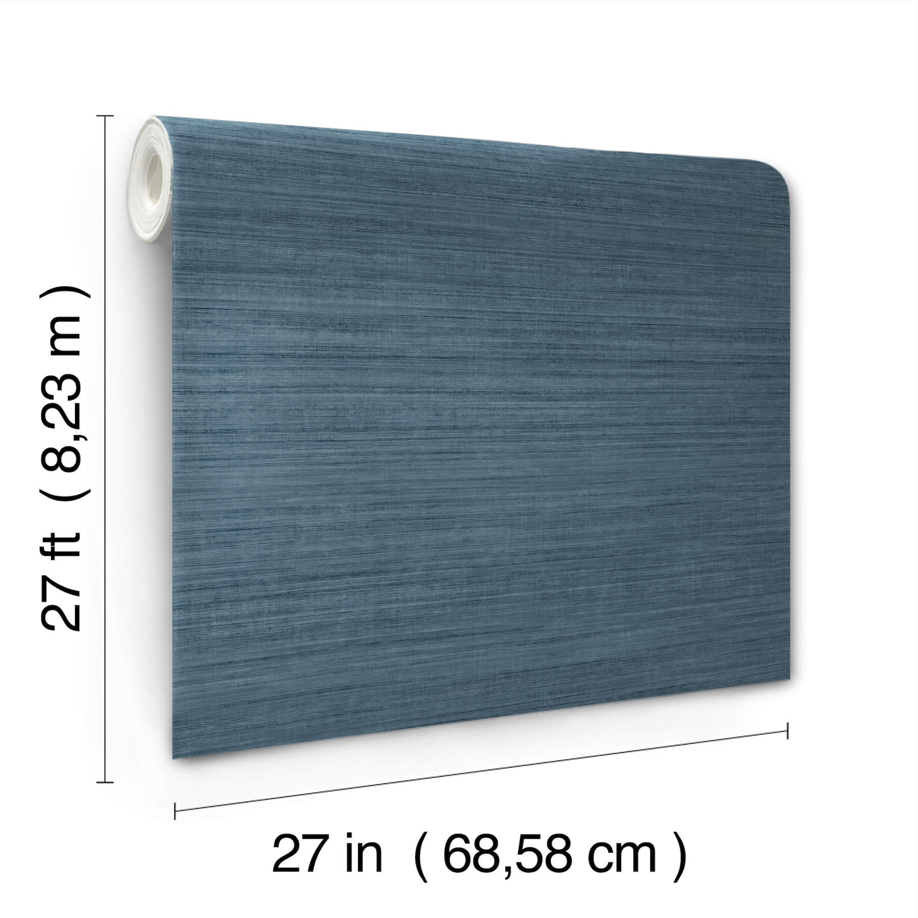 silk-essence-indigo-faux-fabric-wallpaper-york-wallcoverings-uw1107n - York Wallcoverings Wallpaper