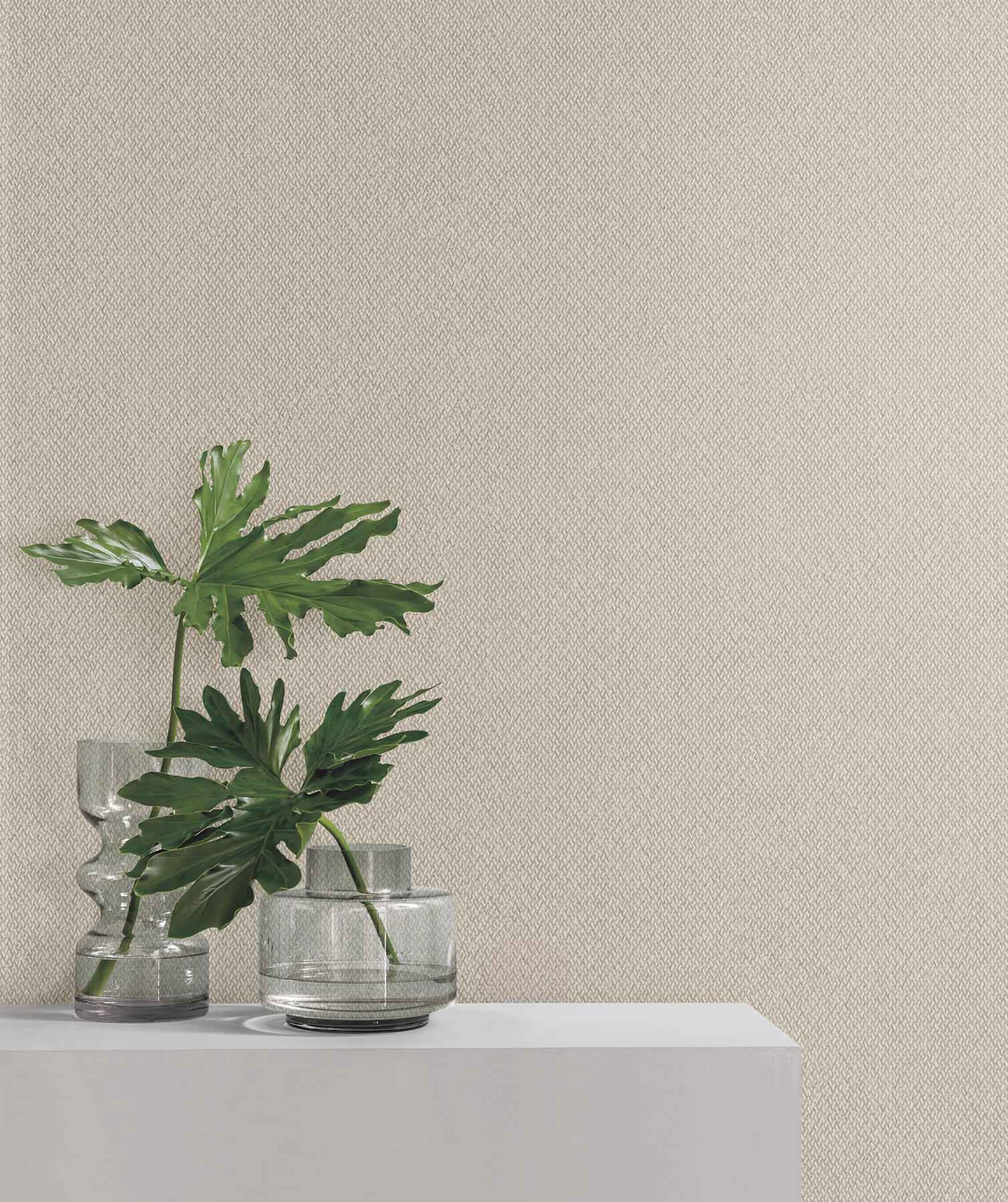 Tisket a Tasket Grey Basketweave Wallpaper - York Wallcoverings - UW1119N - York Wallcoverings Wallpaper