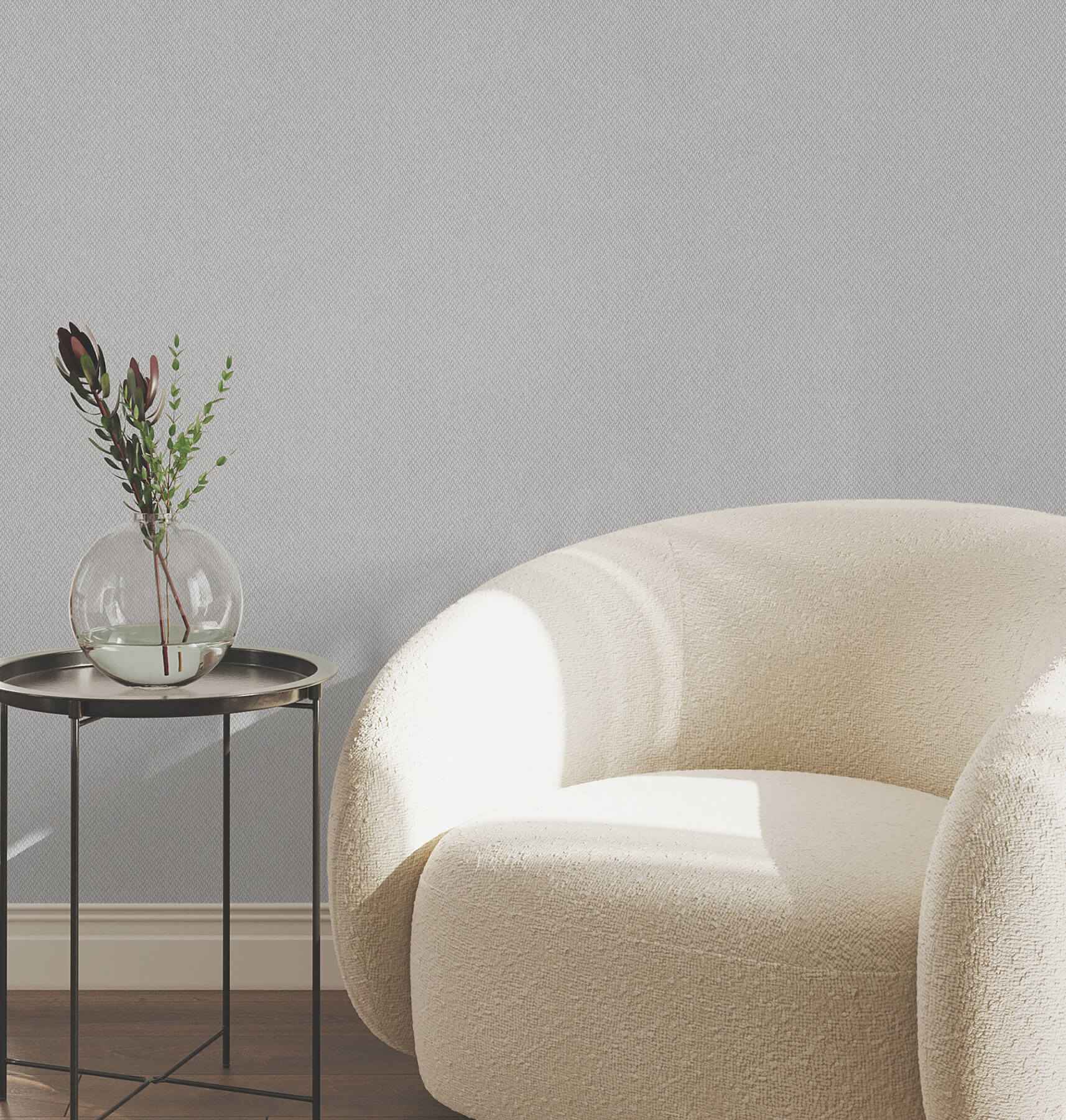 Tisket a Tasket Pewter Basketweave Wallpaper - York Wallcoverings - UW1120N - York Wallcoverings Wallpaper