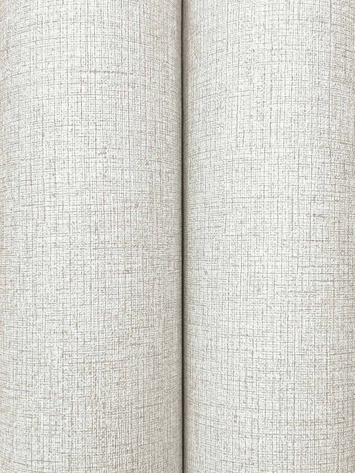 Heathered Linen Off White Faux Fabric Wallpaper - York Wallcoverings - UW1125N - York Wallcoverings Wallpaper