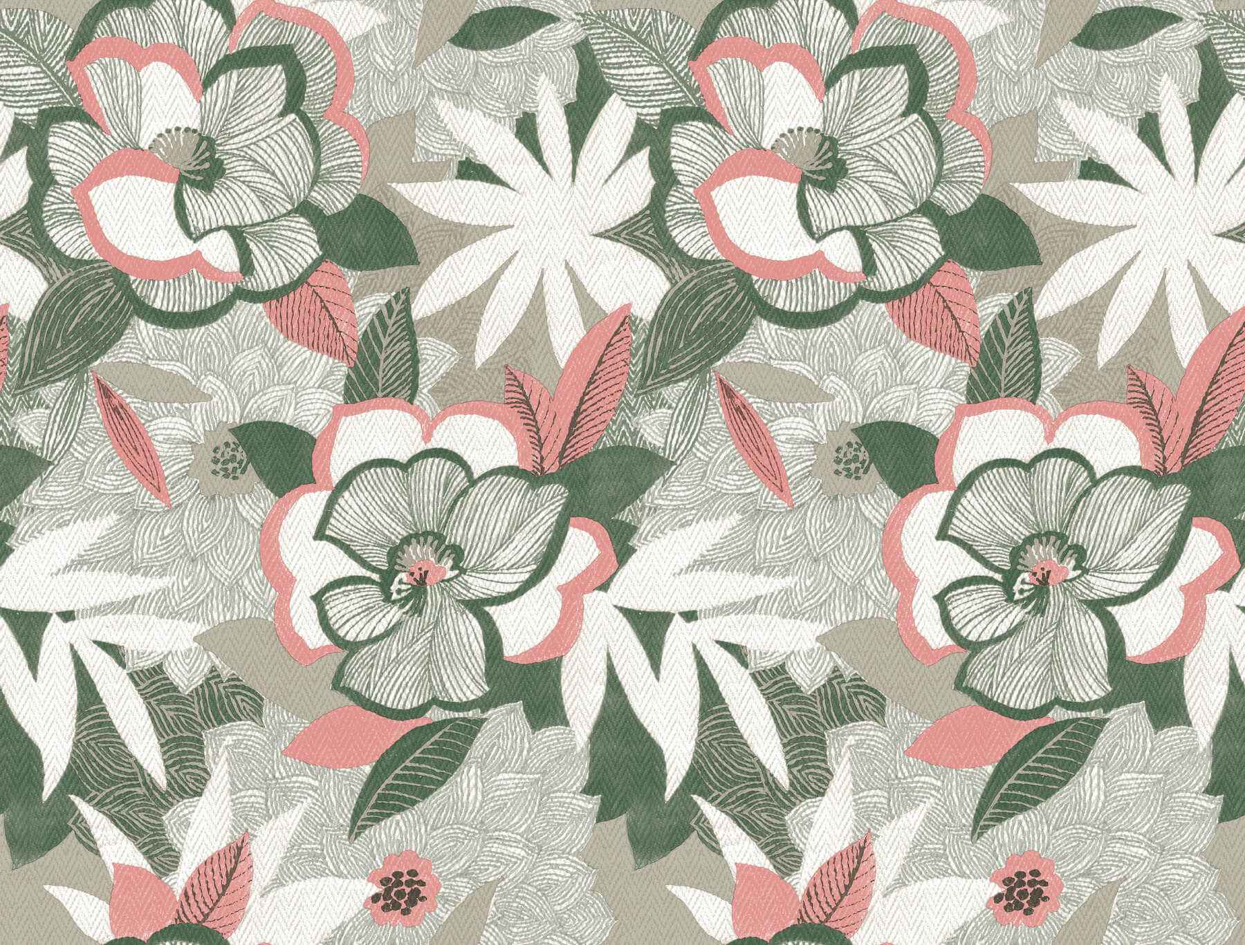 Fantasium Coral Floral Peel Stick Wallpaper - York Wallcoverings - PSW1700RL - York Wallcoverings Wallpaper