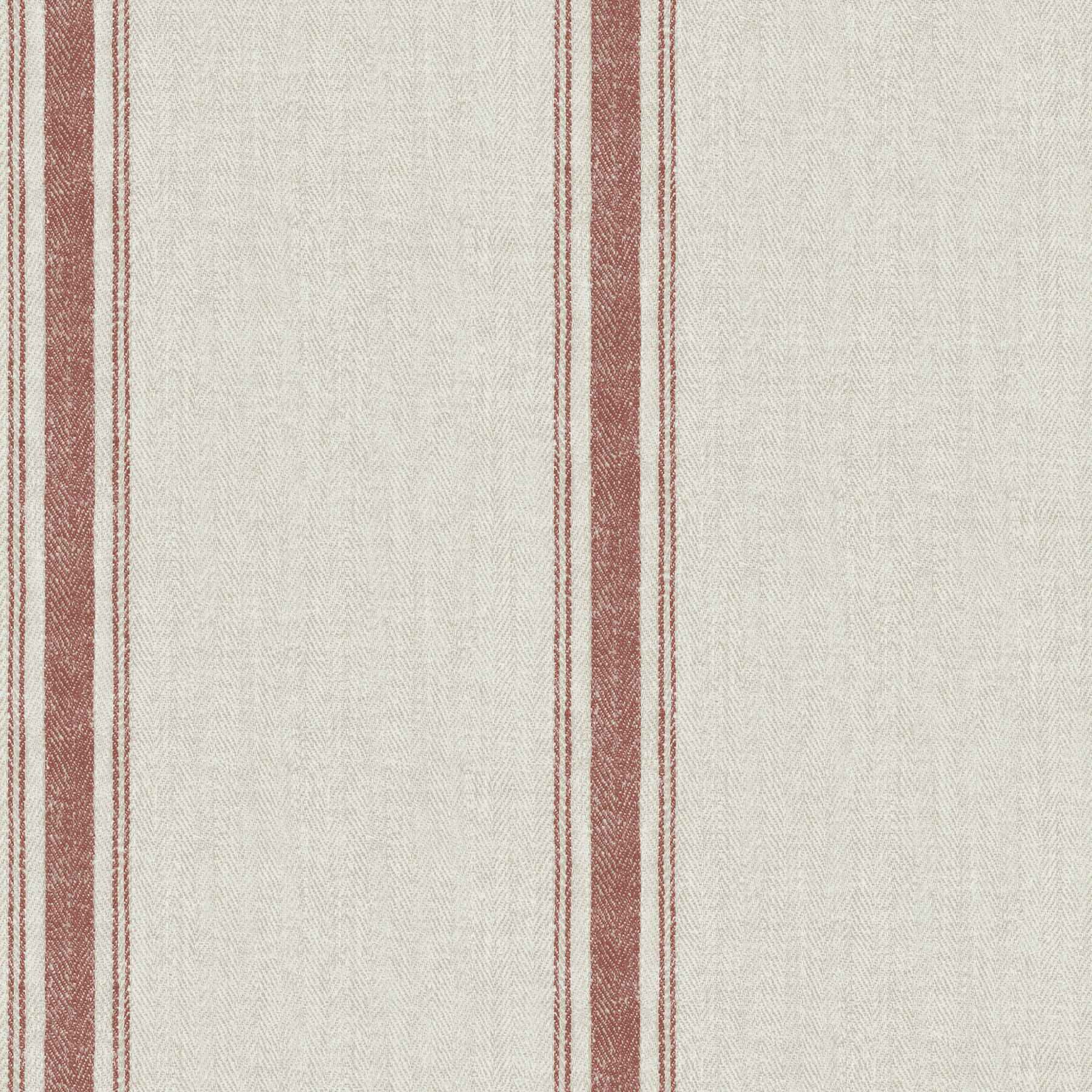 Linette Red Fabric Stripe Wallpaper - York Wallcoverings - 4192-12464 - York Wallcoverings Wallpaper