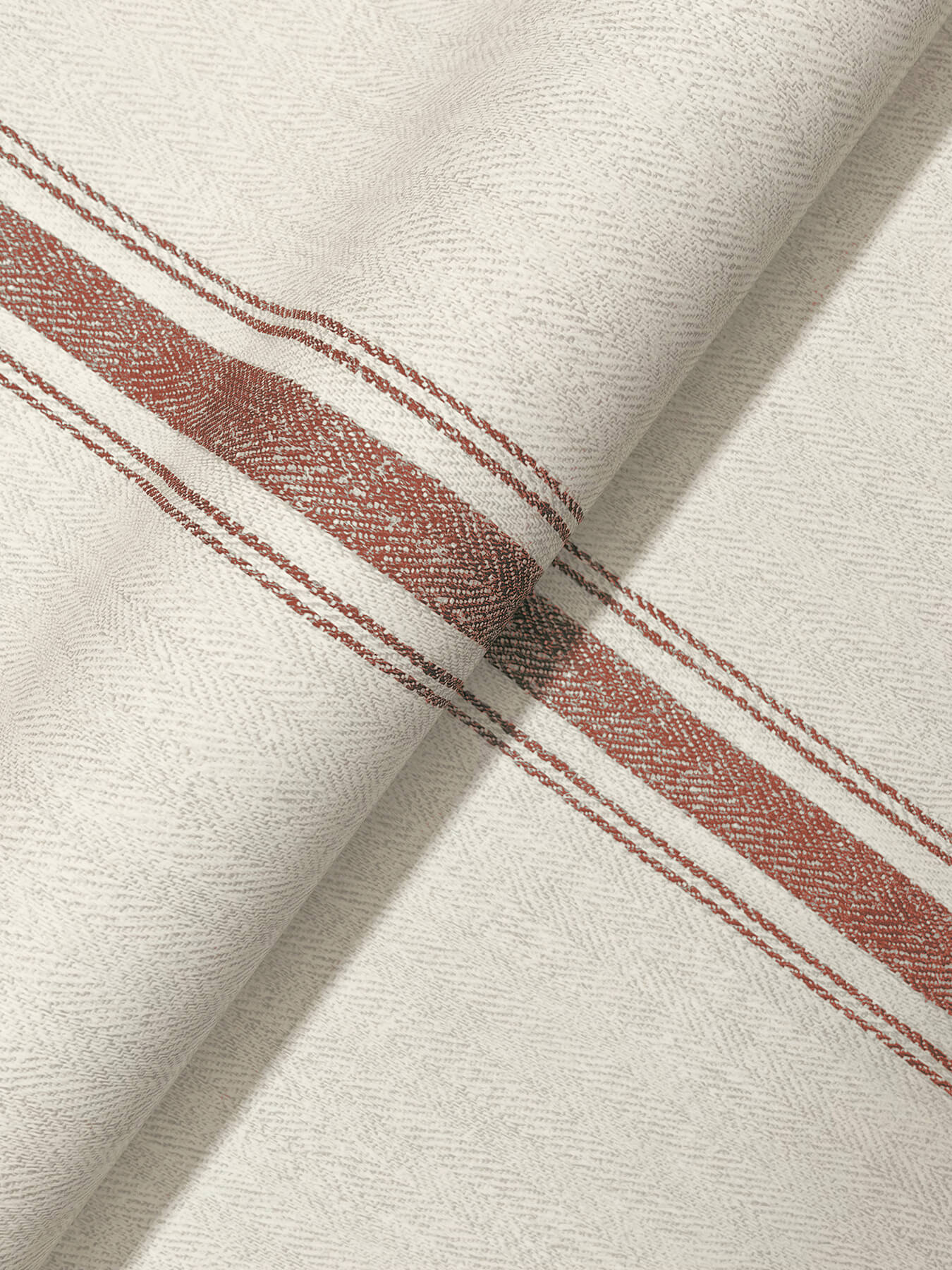 linette-red-fabric-stripe-wallpaper-york-wallcoverings-4192-12464 - York Wallcoverings Wallpaper