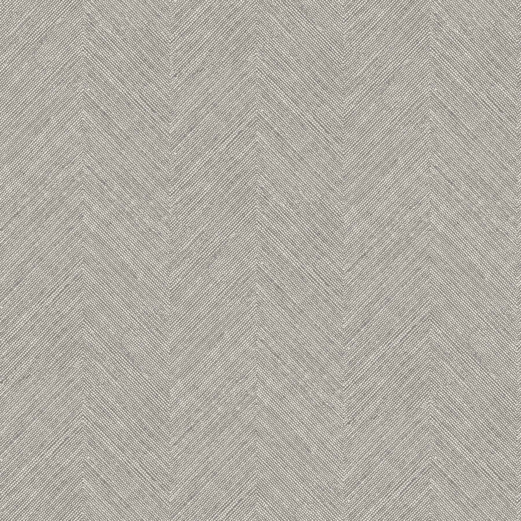 Caladesi Dark Grey Linen Chevron Wallpaper - York Wallcoverings - 4192-13674 - York Wallcoverings Wallpaper