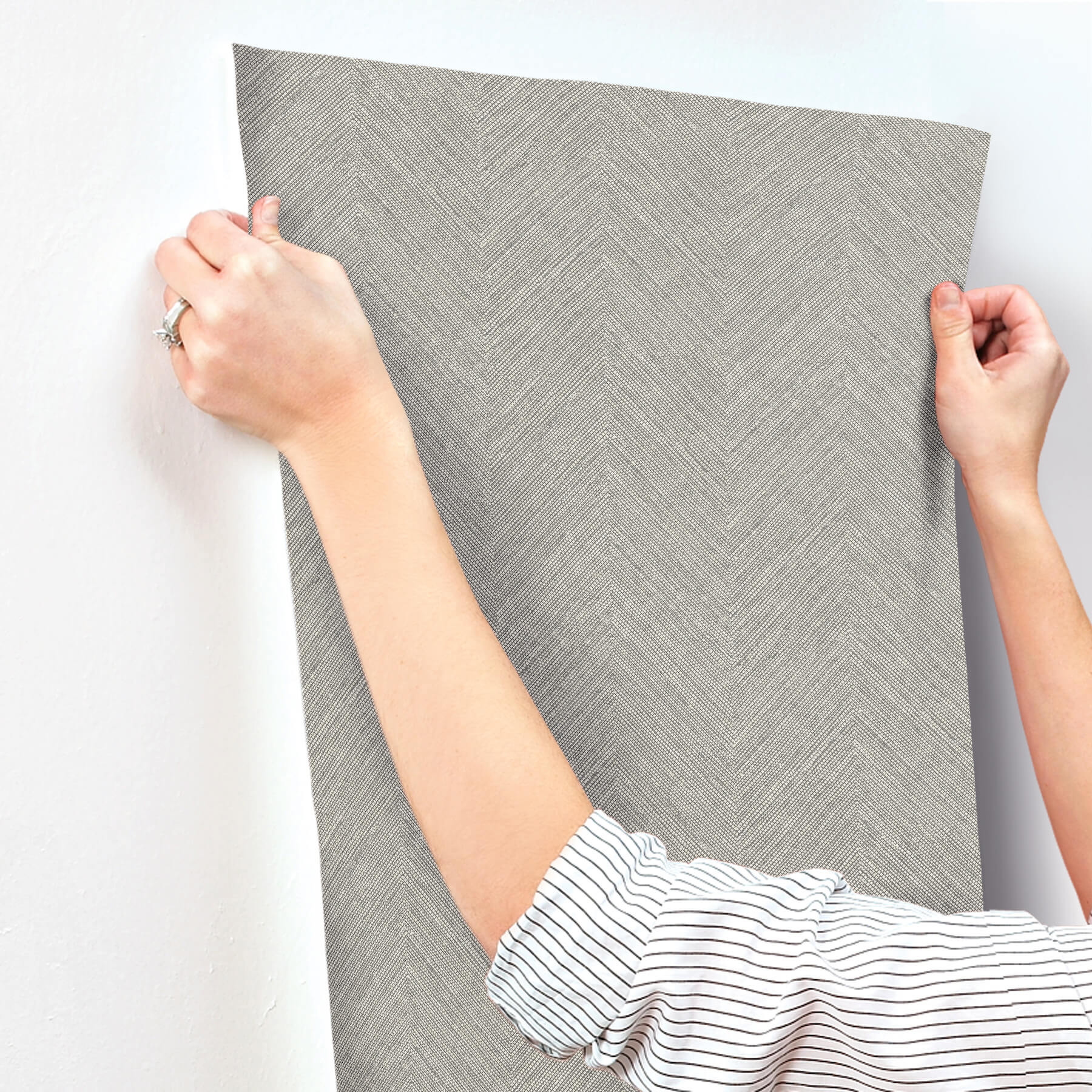 caladesi-dark-grey-linen-chevron-wallpaper-york-wallcoverings-4192-13674 - York Wallcoverings Wallpaper