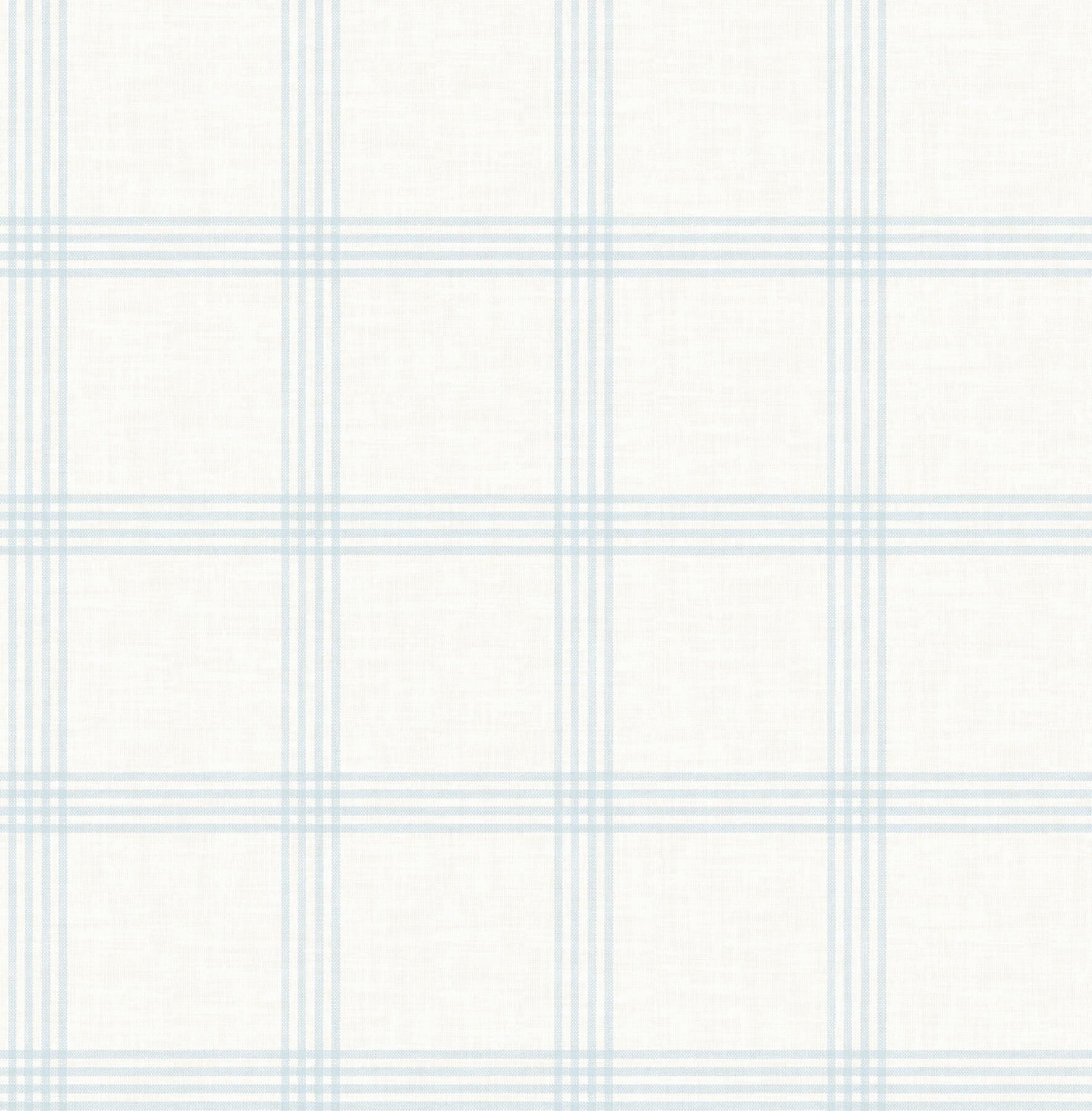 twain-light-blue-plaid-wallpaper-york-wallcoverings-4192-24475 - York Wallcoverings Wallpaper