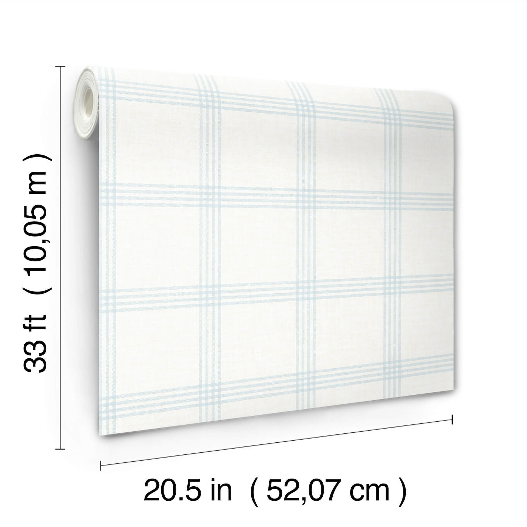 twain-light-blue-plaid-wallpaper-york-wallcoverings-4192-24475 - York Wallcoverings Wallpaper