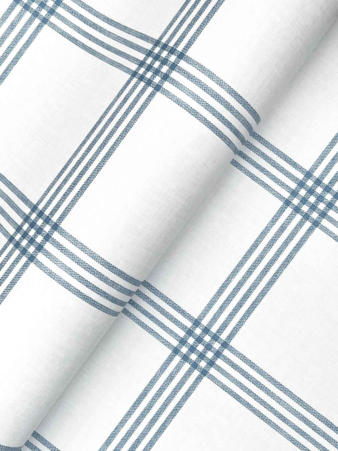 Twain Denim Plaid Wallpaper - York Wallcoverings - 4192-26993 - York Wallcoverings Wallpaper