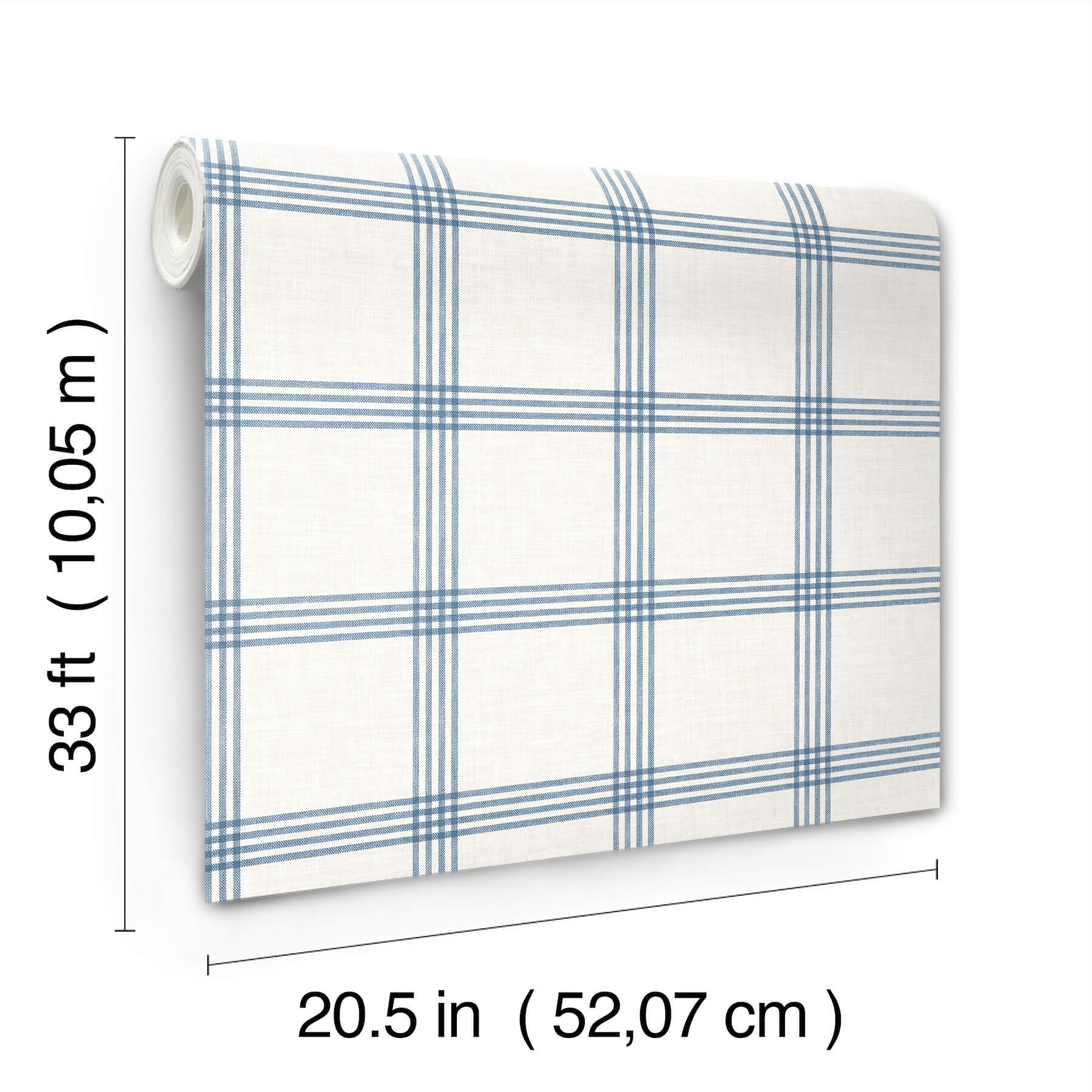 twain-denim-plaid-wallpaper-york-wallcoverings-4192-26993 - York Wallcoverings Wallpaper