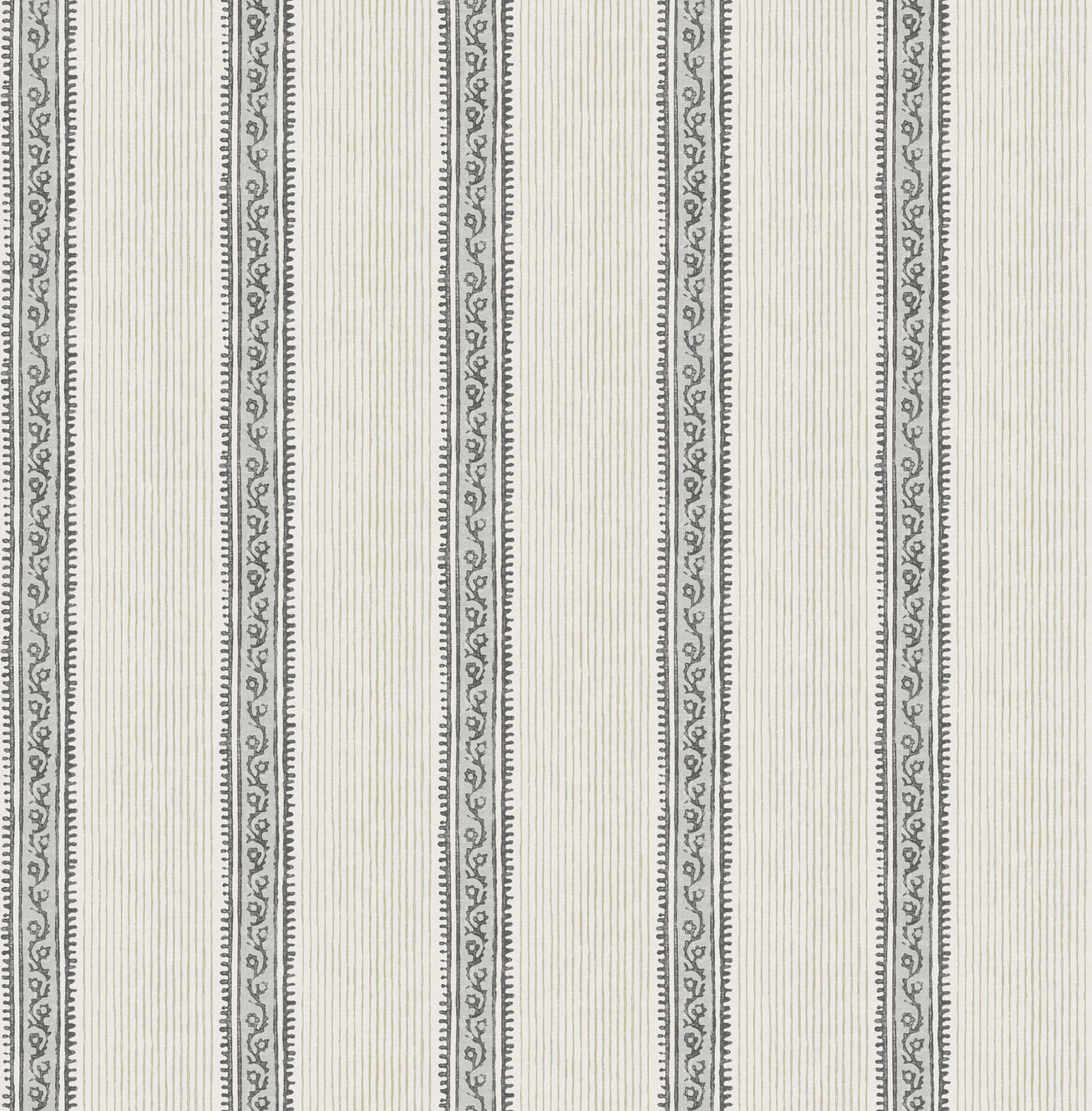 mandevilla-black-vine-stripe-wallpaper-york-wallcoverings-4192-27426 - York Wallcoverings Wallpaper