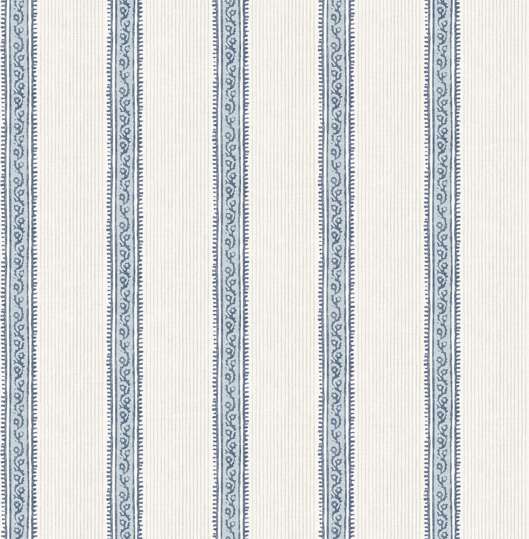mandevilla-blue-vine-stripe-wallpaper-york-wallcoverings-4192-27428 - York Wallcoverings Wallpaper