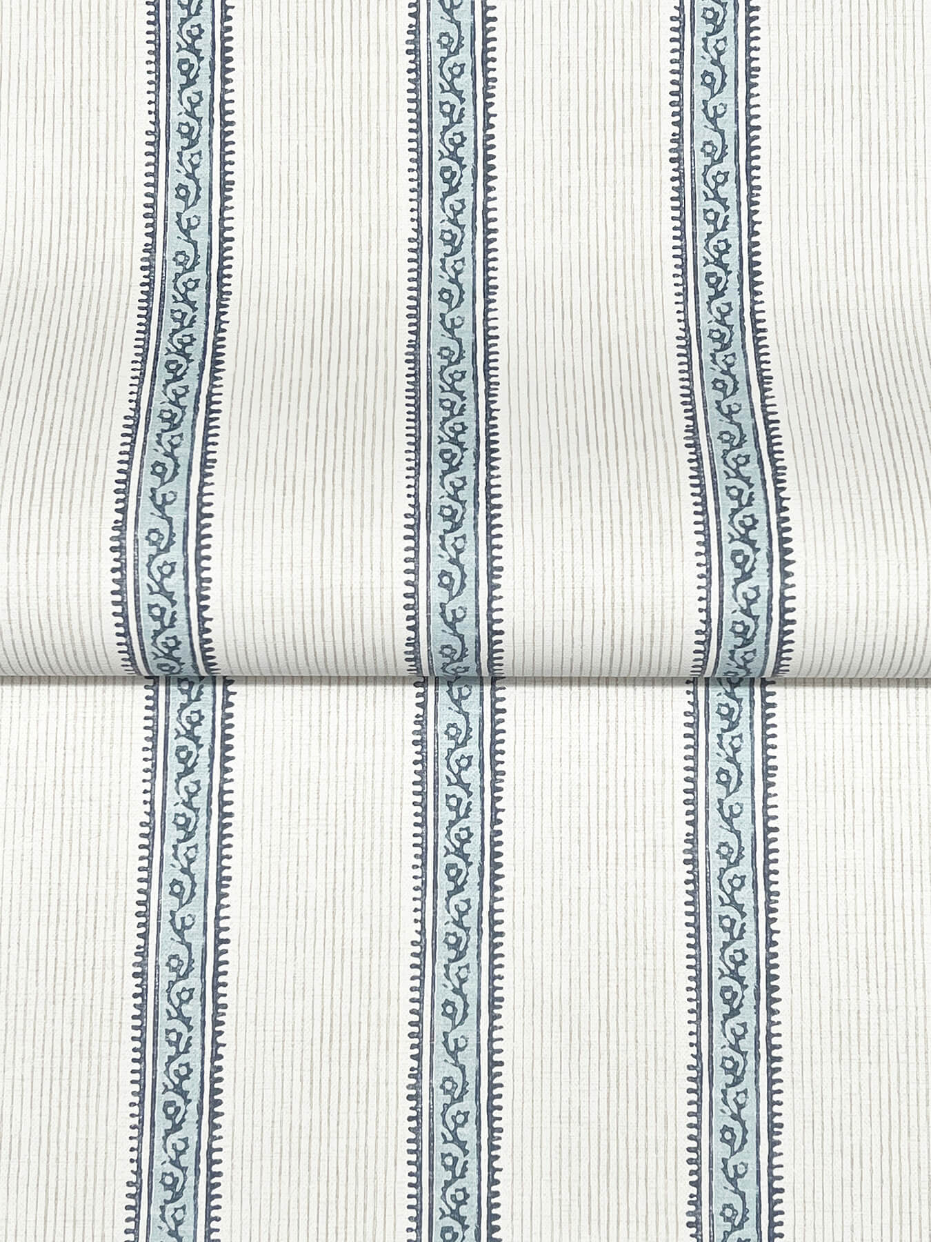 mandevilla-blue-vine-stripe-wallpaper-york-wallcoverings-4192-27428 - York Wallcoverings Wallpaper