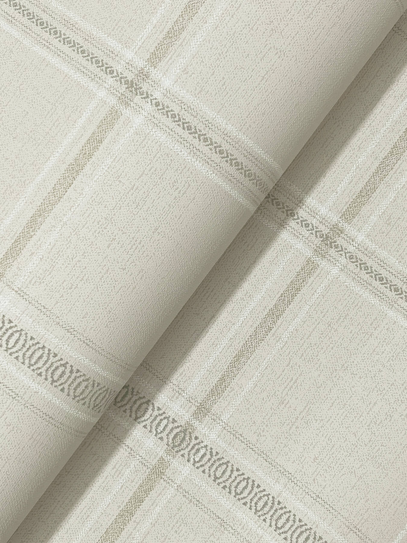 auberge-taupe-plaid-wallpaper-york-wallcoverings-4192-27608 - York Wallcoverings Wallpaper