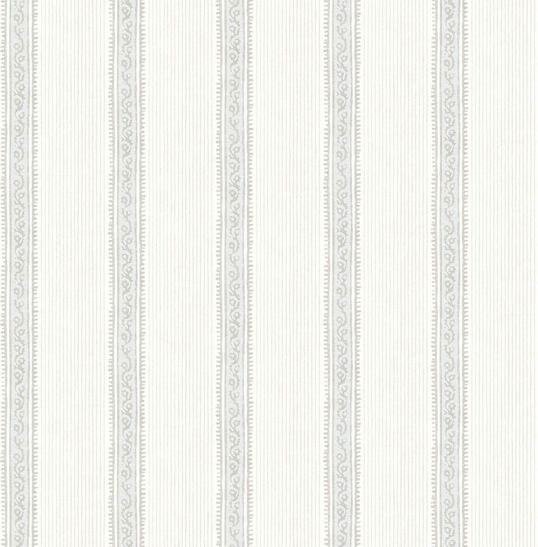 Mandevilla Light Blue Vine Stripe Wallpaper - York Wallcoverings - 4192-27690 - York Wallcoverings Wallpaper
