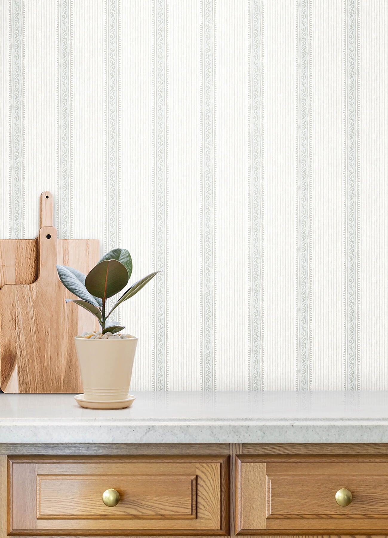 mandevilla-light-blue-vine-stripe-wallpaper-york-wallcoverings-4192-27690 - York Wallcoverings Wallpaper