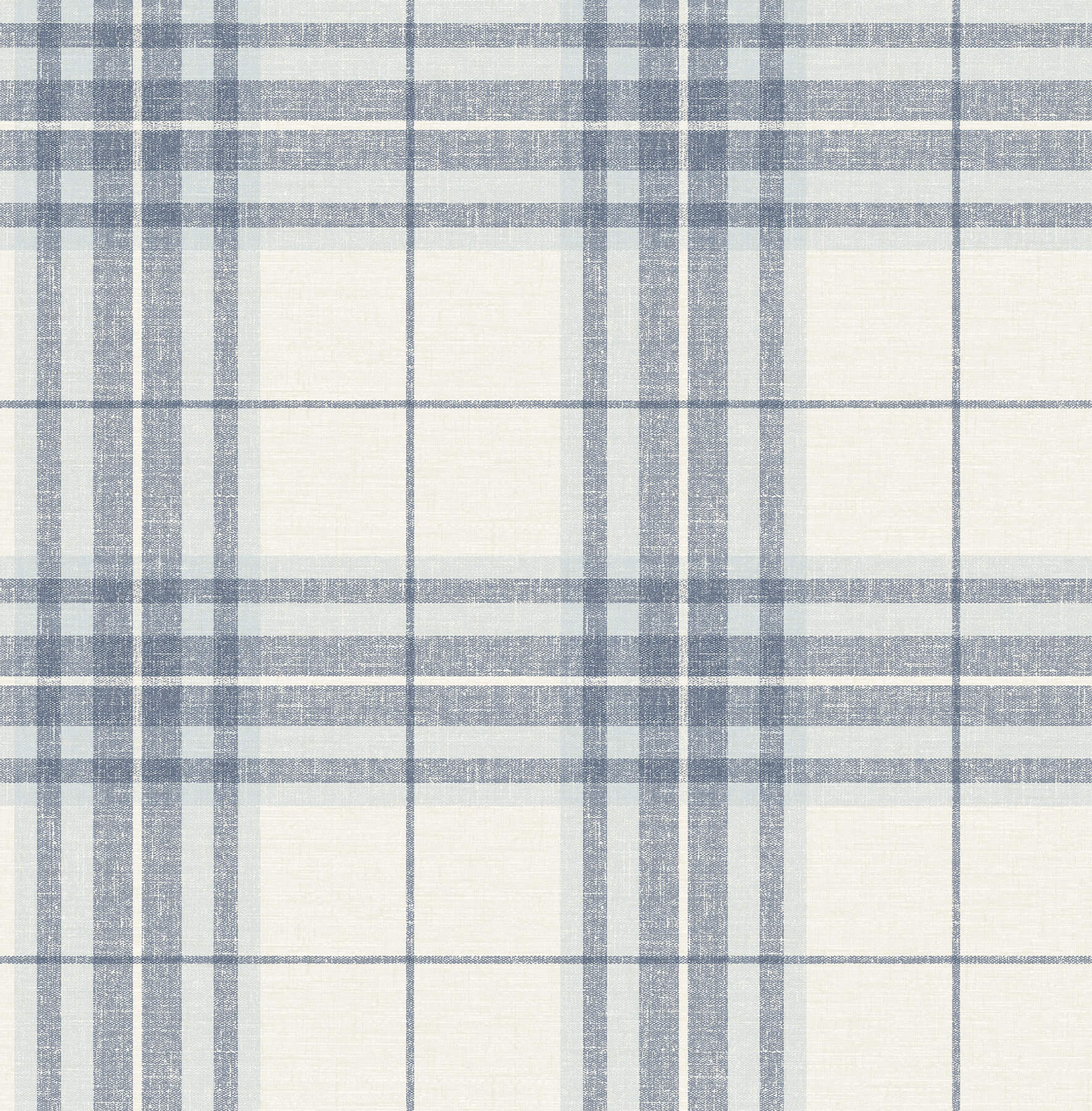 cabin-check-blue-plaid-wallpaper-york-wallcoverings-4192-27692 - York Wallcoverings Wallpaper