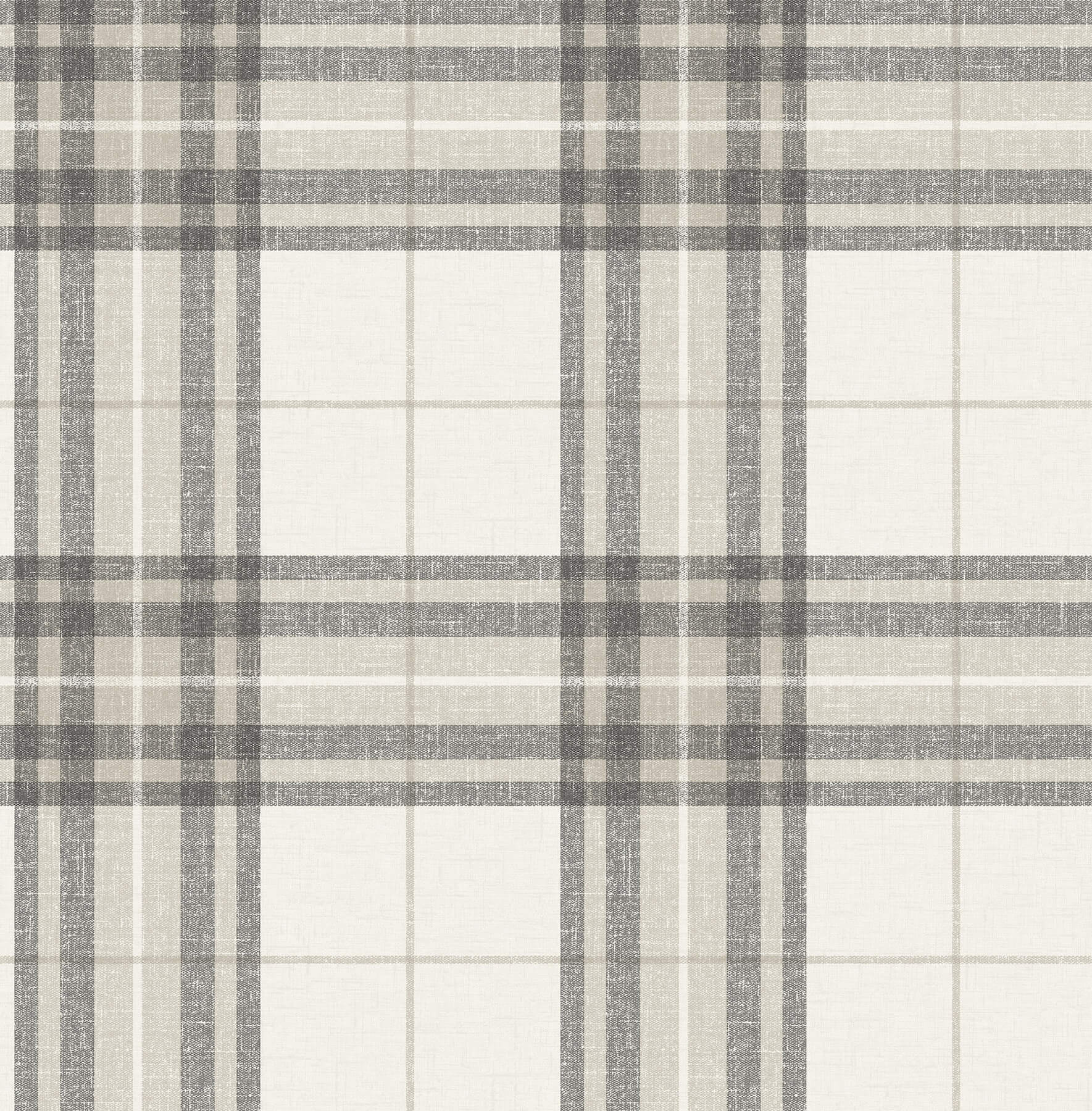 cabin-check-charcoal-plaid-wallpaper-york-wallcoverings-4192-27694 - York Wallcoverings Wallpaper
