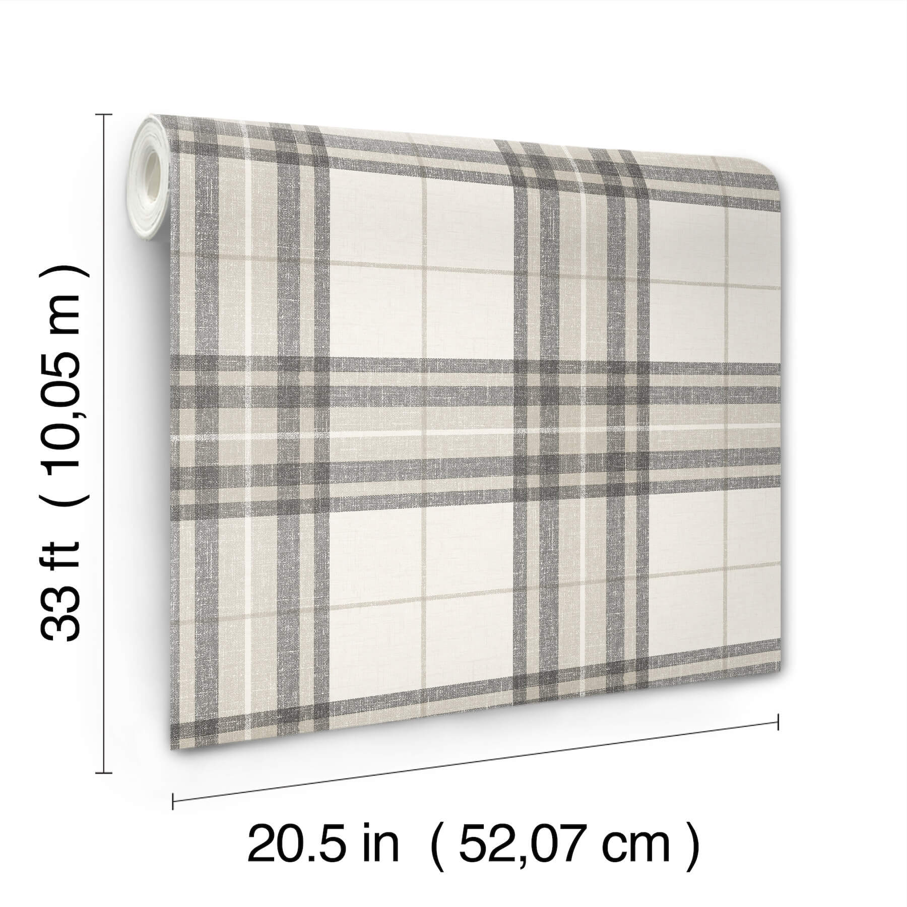 cabin-check-charcoal-plaid-wallpaper-york-wallcoverings-4192-27694 - York Wallcoverings Wallpaper