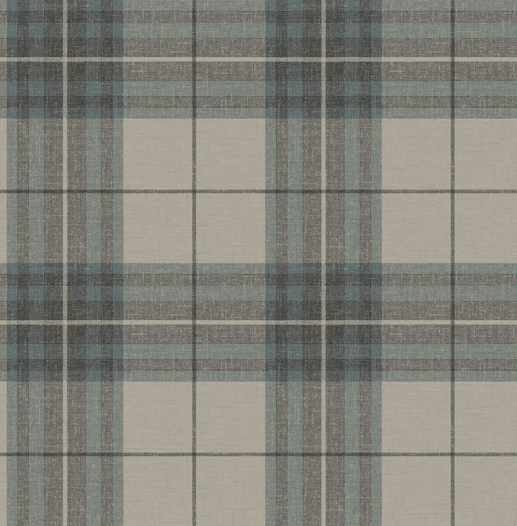 cabin-check-teal-plaid-wallpaper-york-wallcoverings-4192-27695 - York Wallcoverings Wallpaper