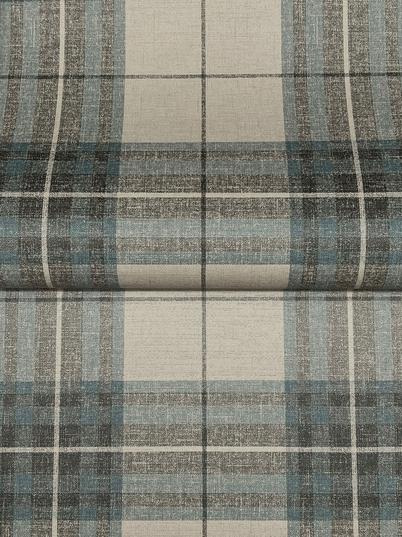 cabin-check-teal-plaid-wallpaper-york-wallcoverings-4192-27695 - York Wallcoverings Wallpaper