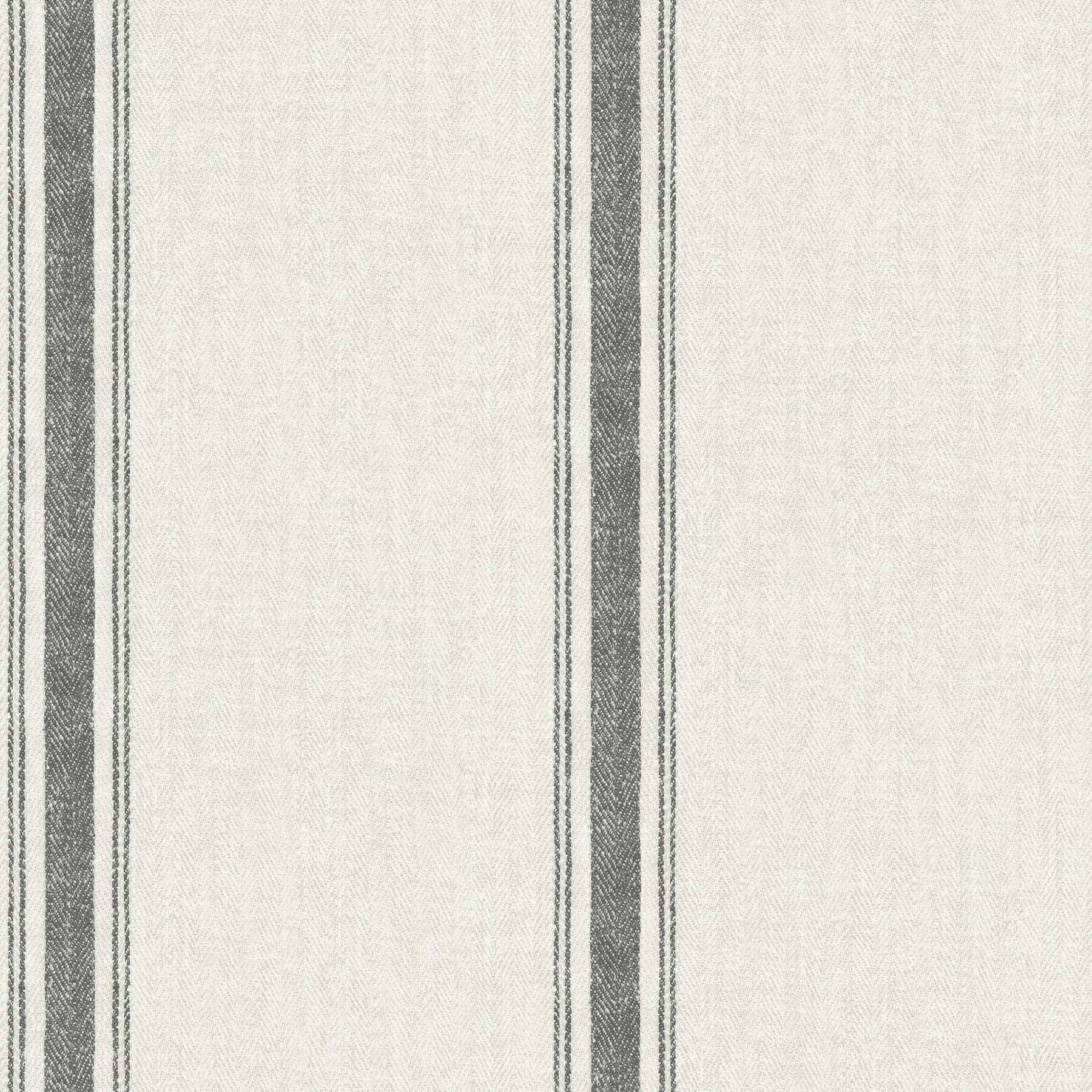 Linette Black Fabric Stripe Wallpaper - York Wallcoverings - 4192-70066 - York Wallcoverings Wallpaper