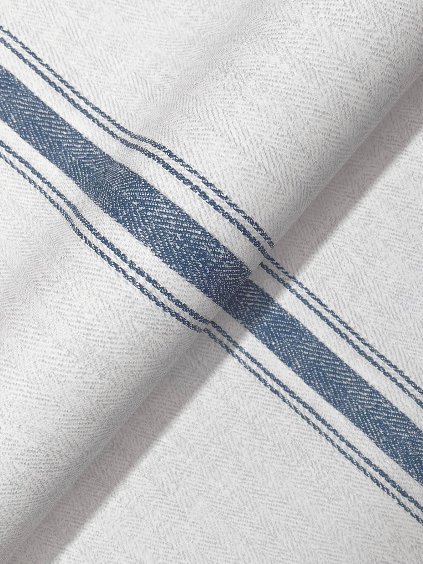 linette-blue-fabric-stripe-wallpaper-york-wallcoverings-4192-70067 - York Wallcoverings Wallpaper