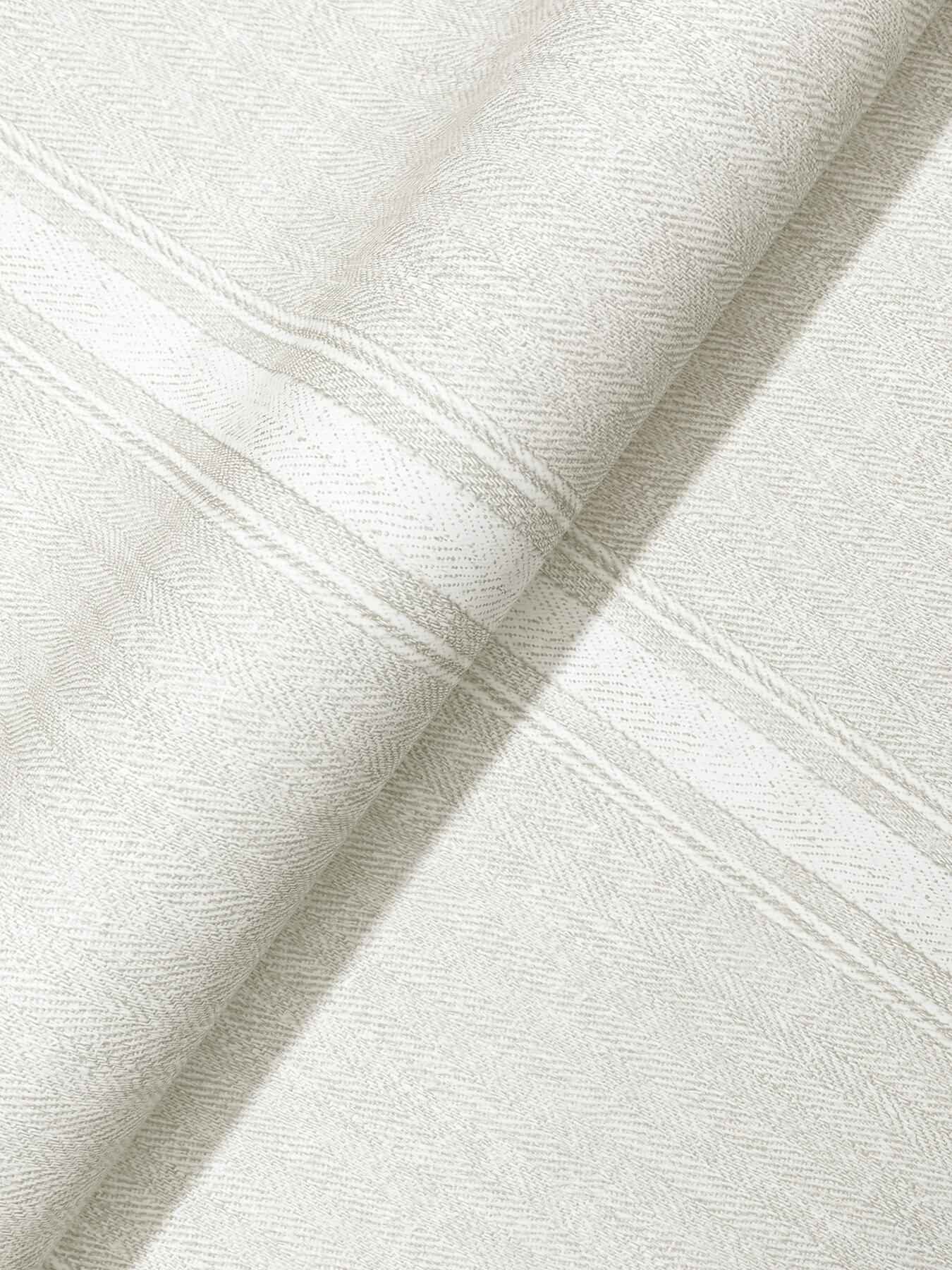 Linette Beige Fabric Stripe Wallpaper - York Wallcoverings - 4192-70070 - York Wallcoverings Wallpaper