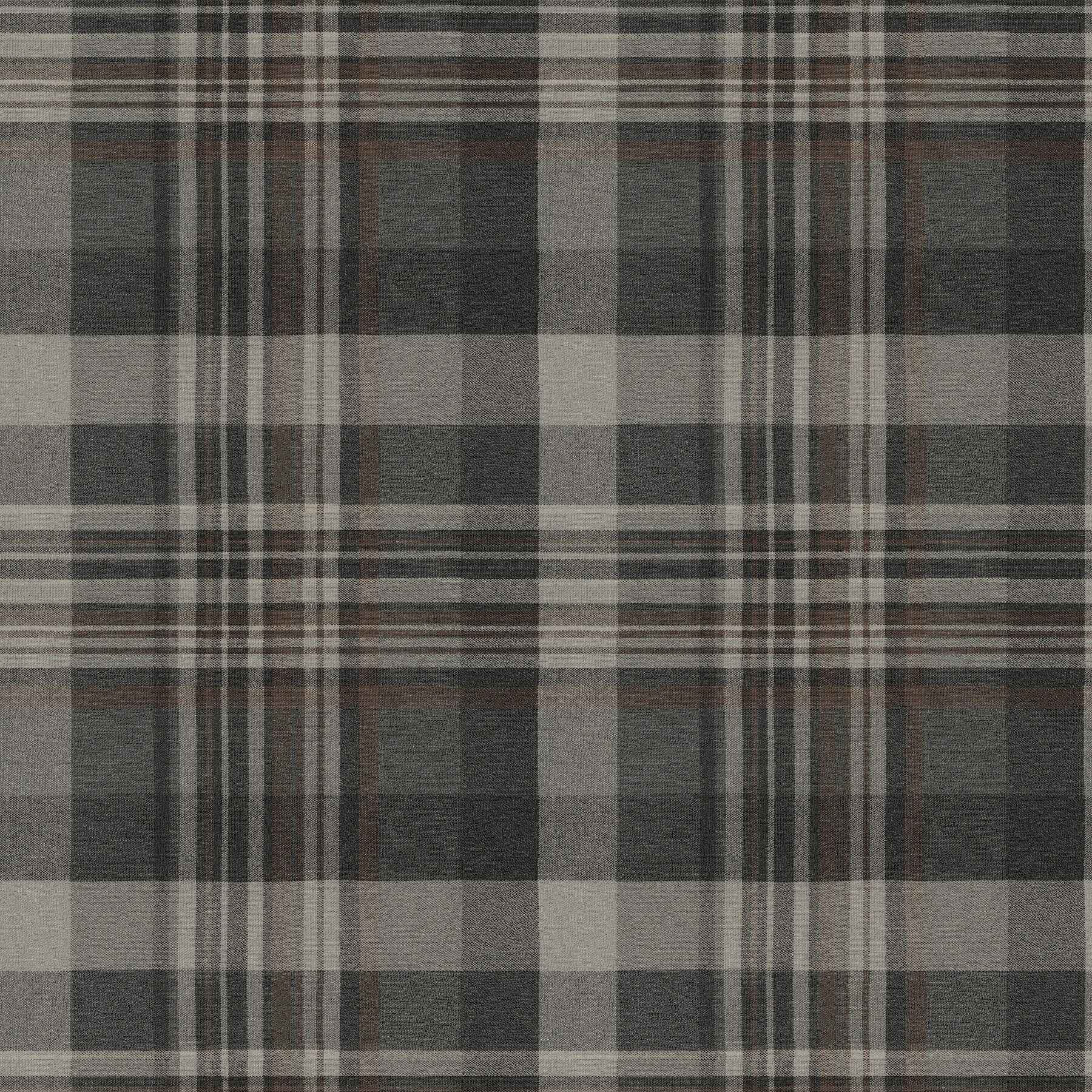 Dutton Plaid Charcoal Flannel Wallpaper - York Wallcoverings - 4192-72632 - York Wallcoverings Wallpaper