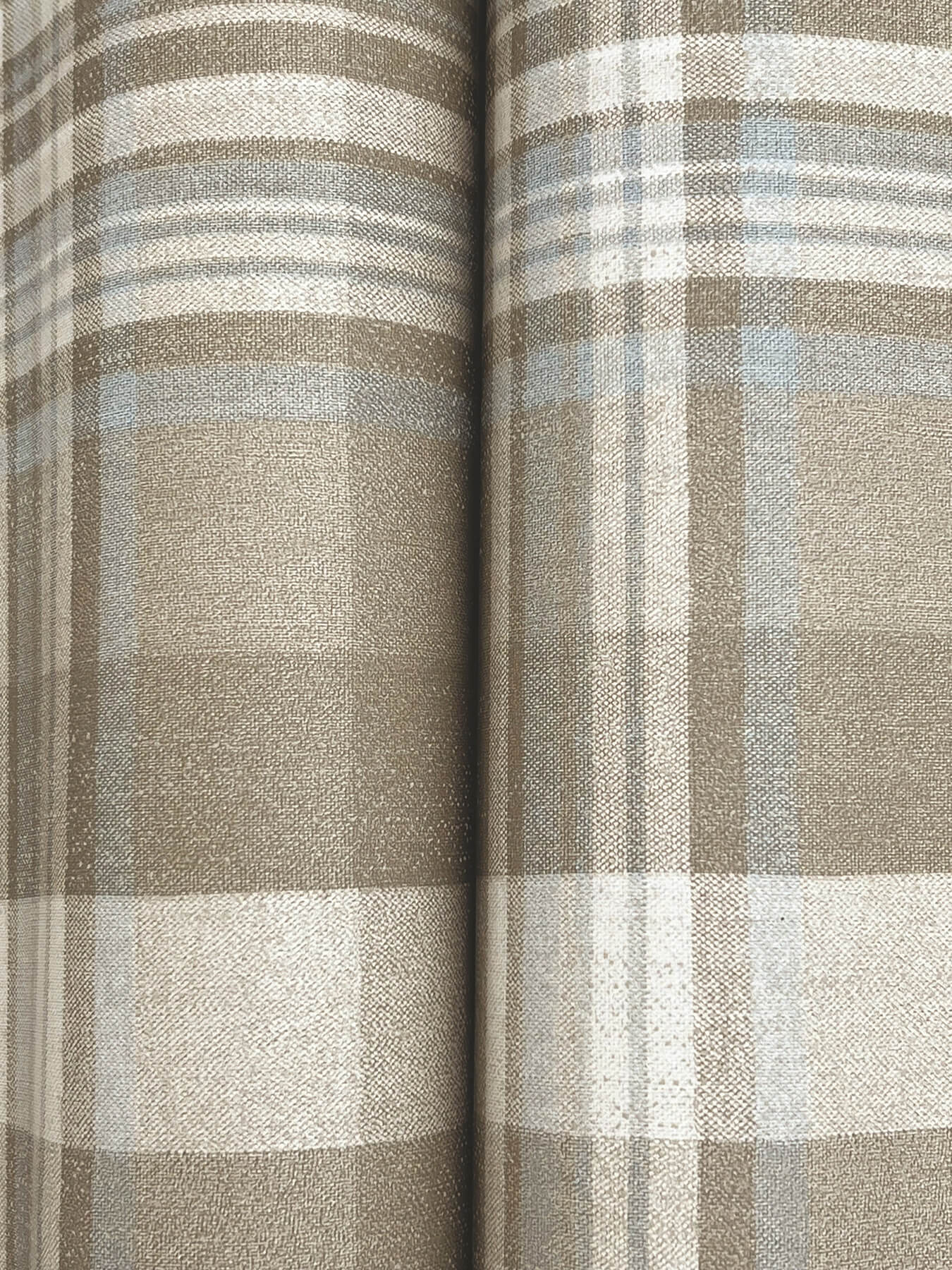 dutton-plaid-light-brown-flannel-wallpaper-york-wallcoverings-4192-72633 - York Wallcoverings Wallpaper