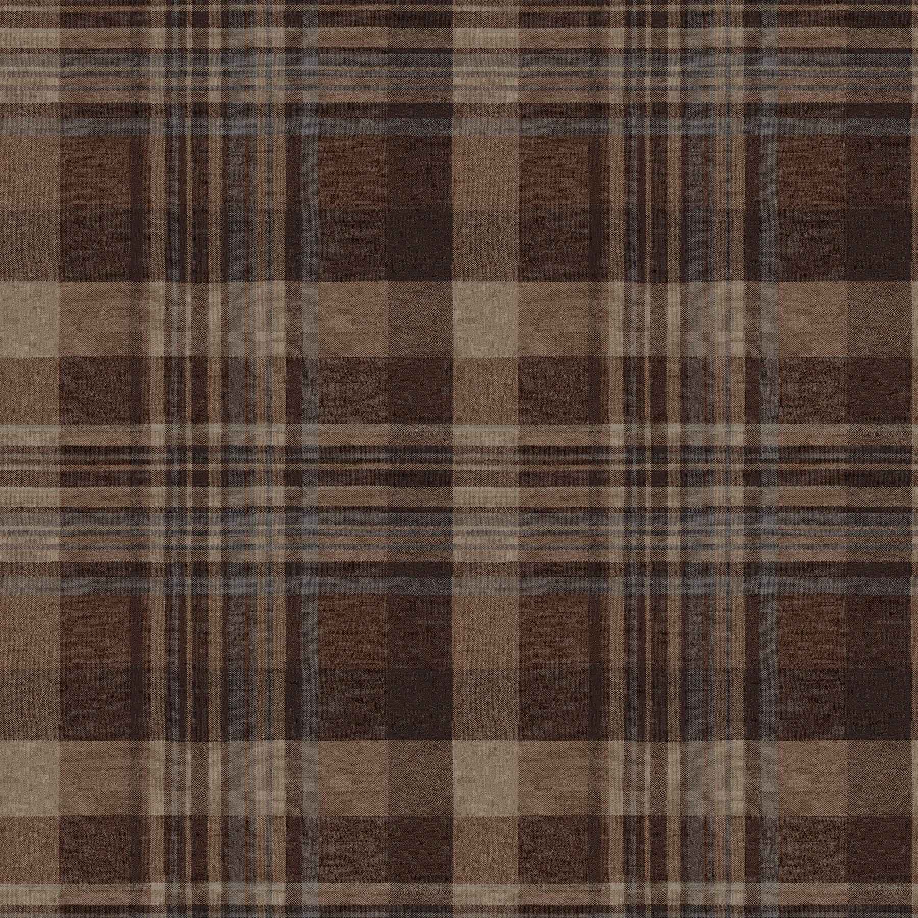 Dutton Plaid Rust Flannel Wallpaper - York Wallcoverings - 4192-72636