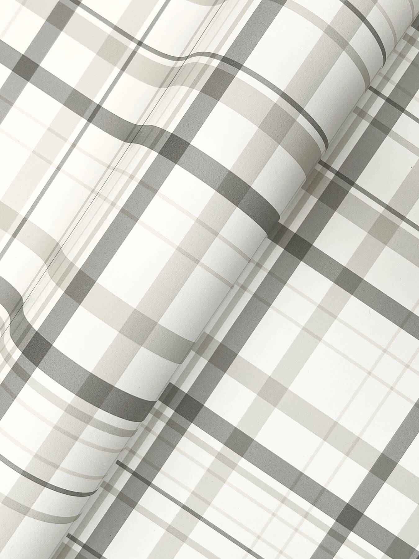 Burgess Charcoal Plaid Wallpaper - York Wallcoverings - 4192-83409 - York Wallcoverings Wallpaper