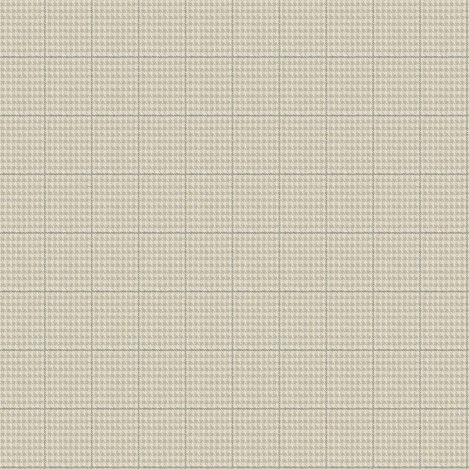 Prescott Taupe Glen Check Wallpaper - York Wallcoverings - 4192-83414 - York Wallcoverings Wallpaper