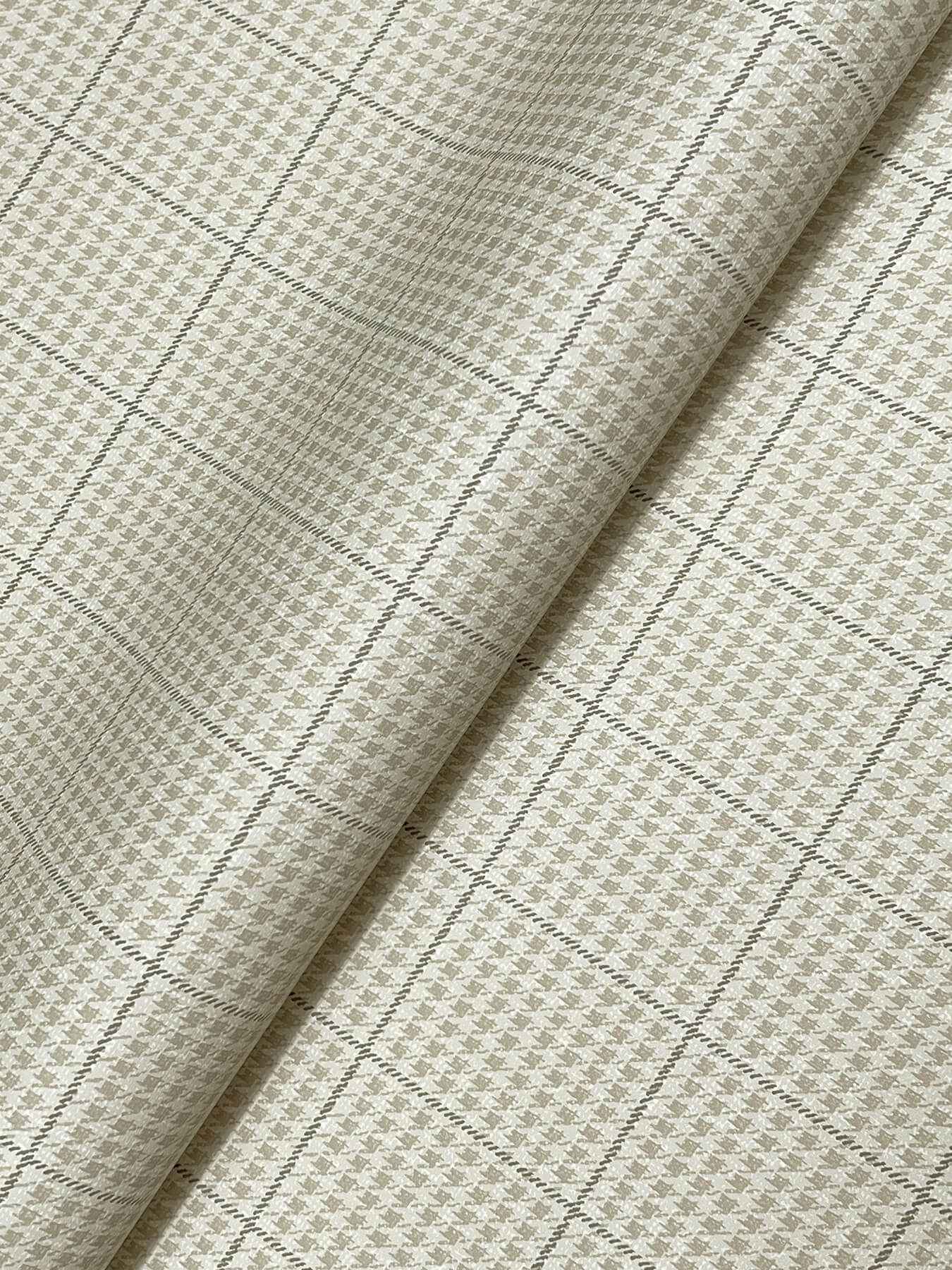 Prescott Taupe Glen Check Wallpaper - York Wallcoverings - 4192-83414 - York Wallcoverings Wallpaper
