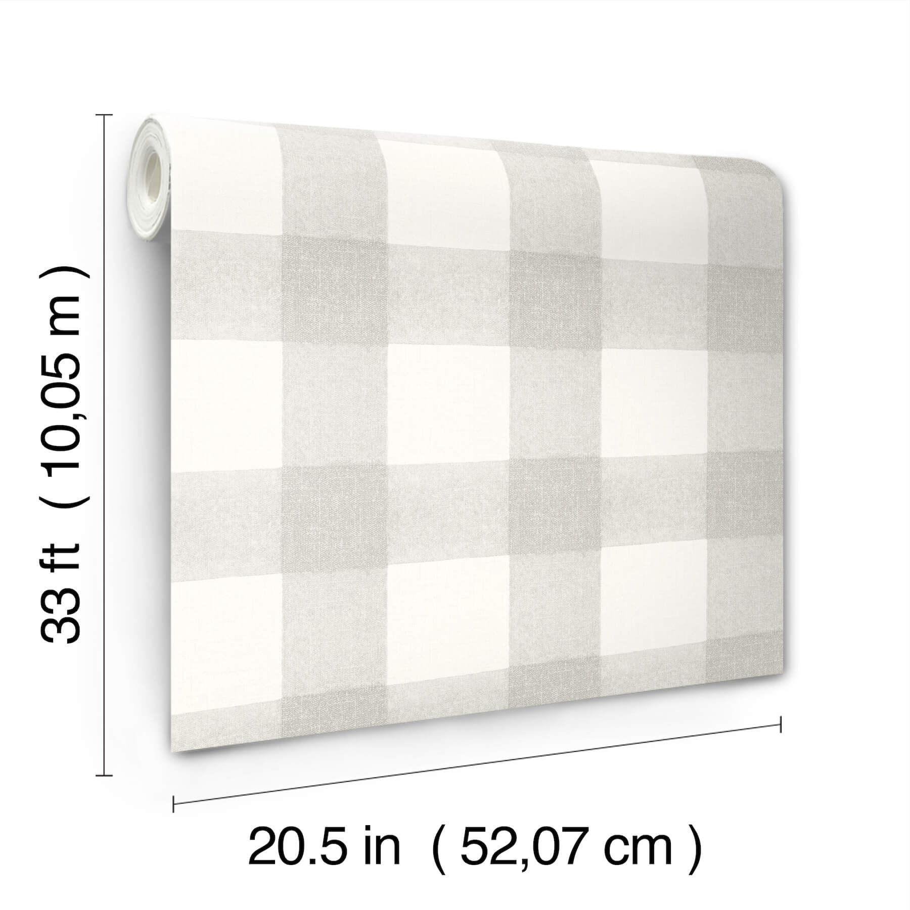 thorpe-light-grey-plaid-wallpaper-york-wallcoverings-4192-83422 - York Wallcoverings Wallpaper