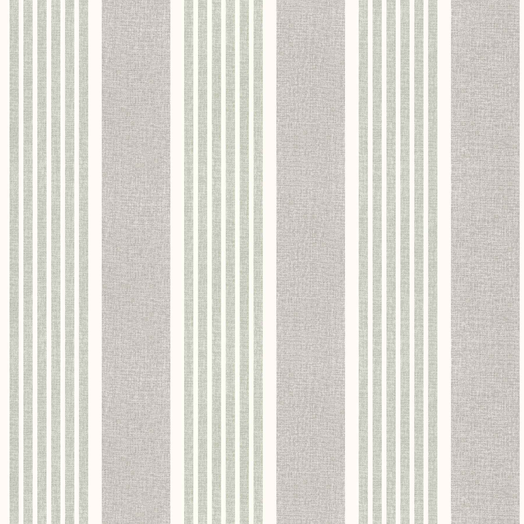 Bingley Green Embellished Stripe Wallpaper - York Wallcoverings - 4192-83432