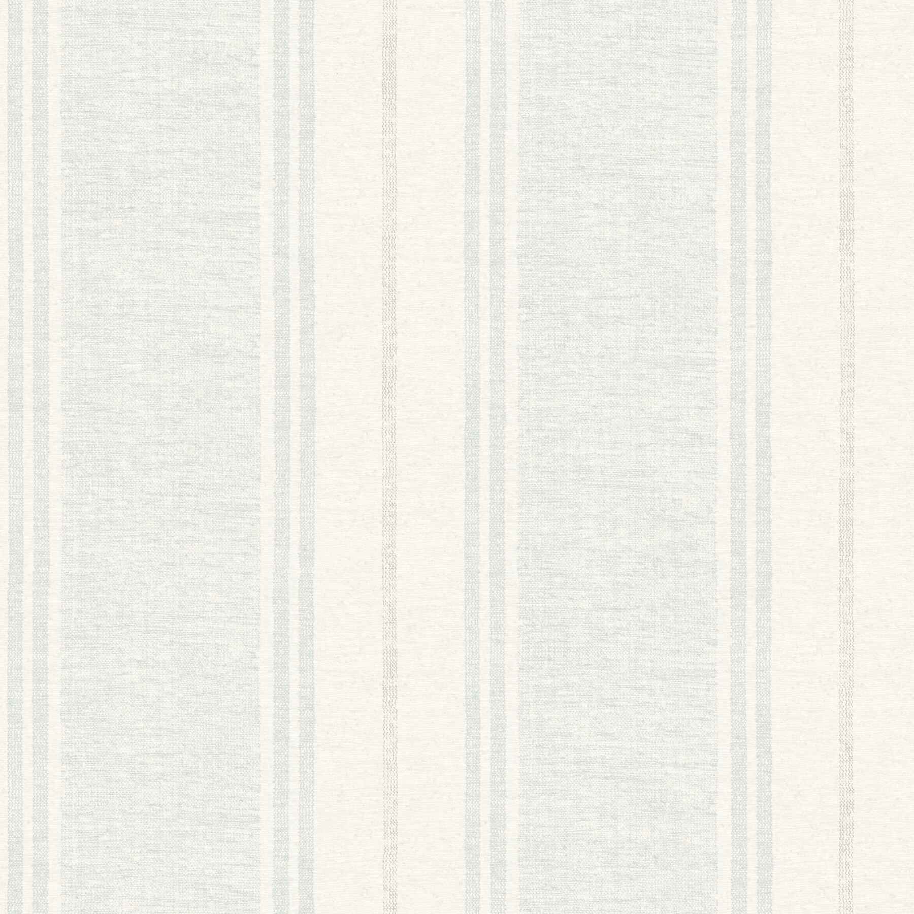 Maddox Light Blue Flannel Stripe Wallpaper - York Wallcoverings - 4192-83442 - York Wallcoverings Wallpaper