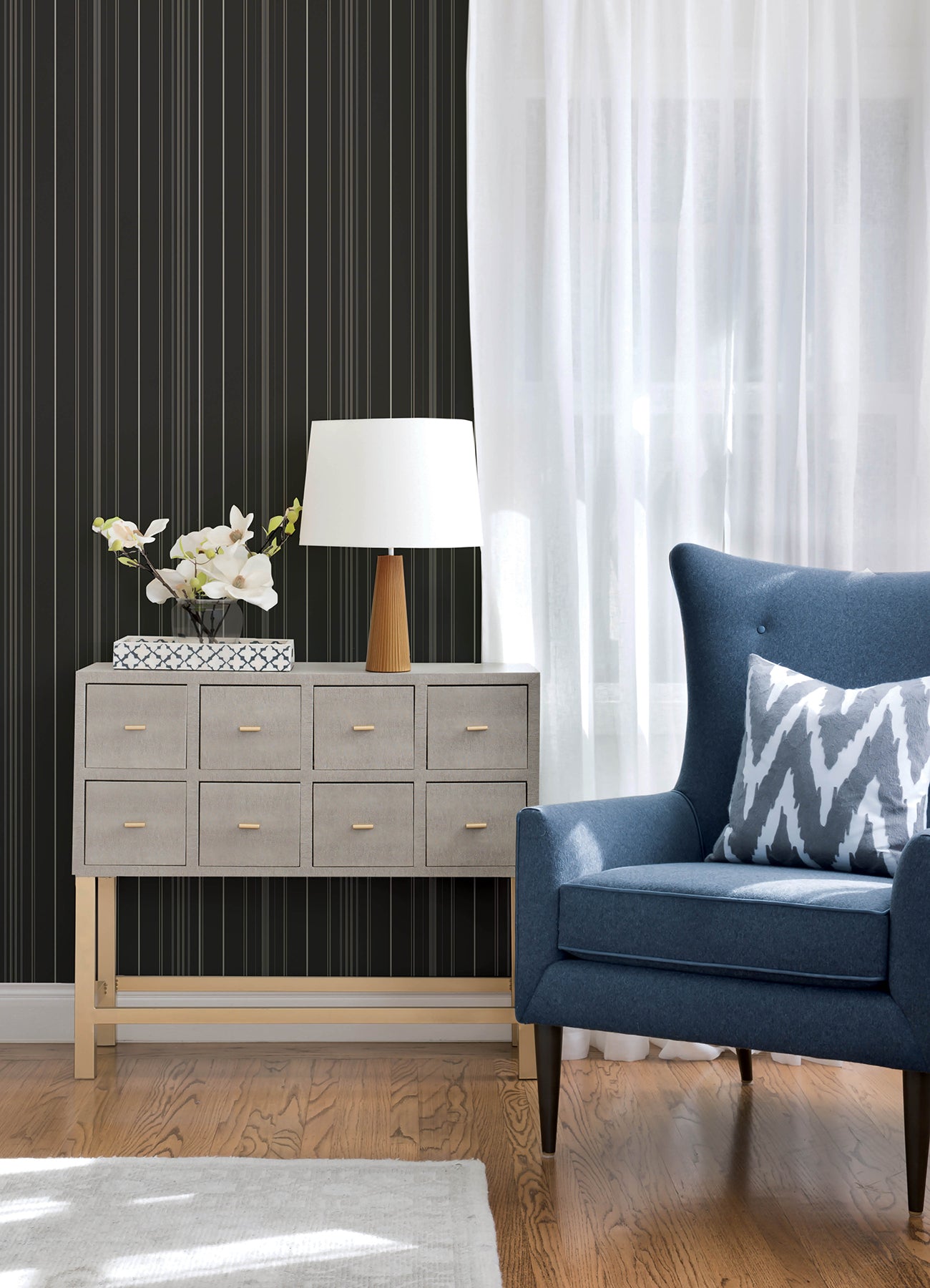 lascelle-black-modern-pinstripe-wallpaper-york-wallcoverings-4192-83453