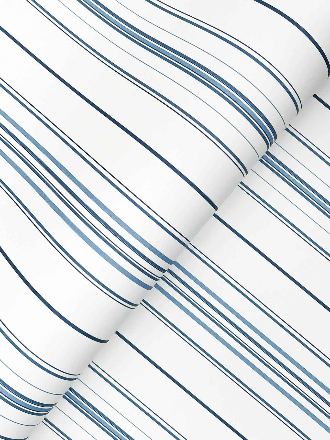 Lascelle Blue Modern Pinstripe Wallpaper - York Wallcoverings - 4192-83454 - York Wallcoverings Wallpaper