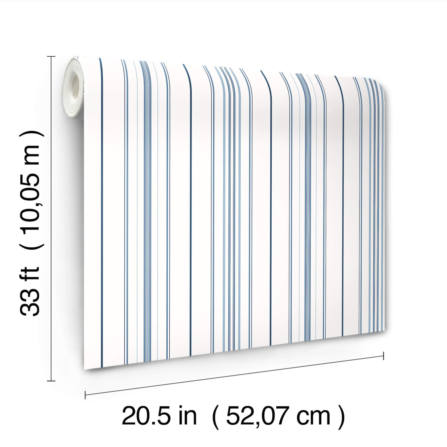 lascelle-blue-modern-pinstripe-wallpaper-york-wallcoverings-4192-83454 - York Wallcoverings Wallpaper