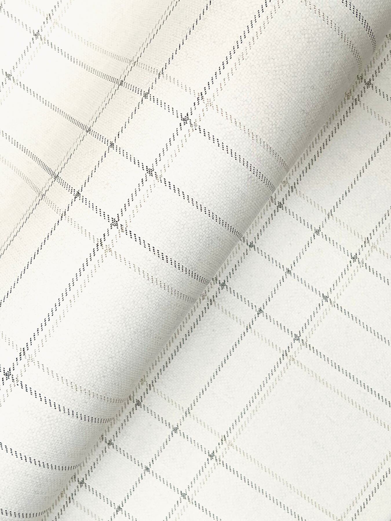 fox-hollow-ivory-dashed-plaid-wallpaper-york-wallcoverings-4192-83455 - York Wallcoverings Wallpaper