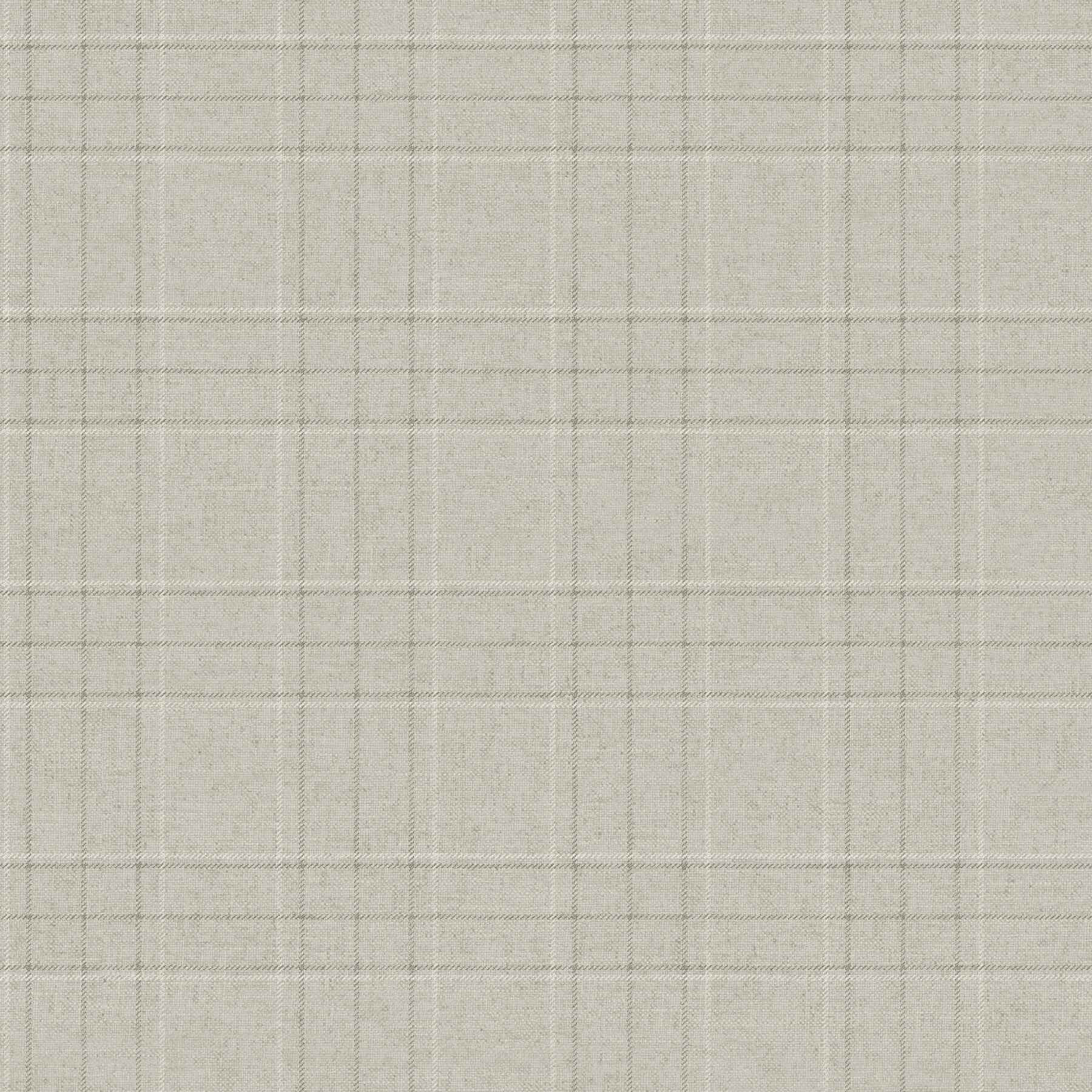 Fox Hollow Light Grey Dashed Plaid Wallpaper - York Wallcoverings - 4192-83456