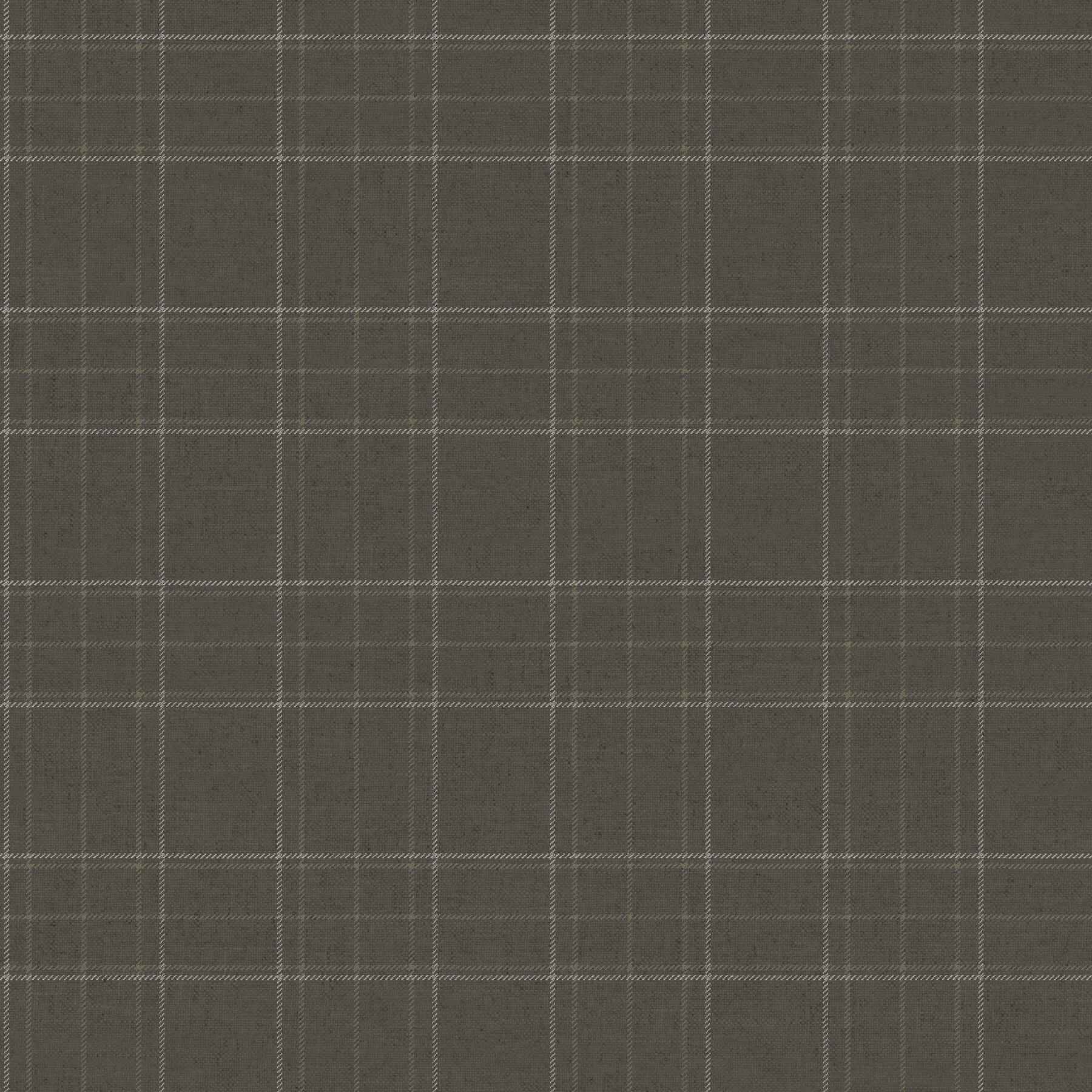 Fox Hollow Charcoal Dashed Plaid Wallpaper - York Wallcoverings - 4192-83457