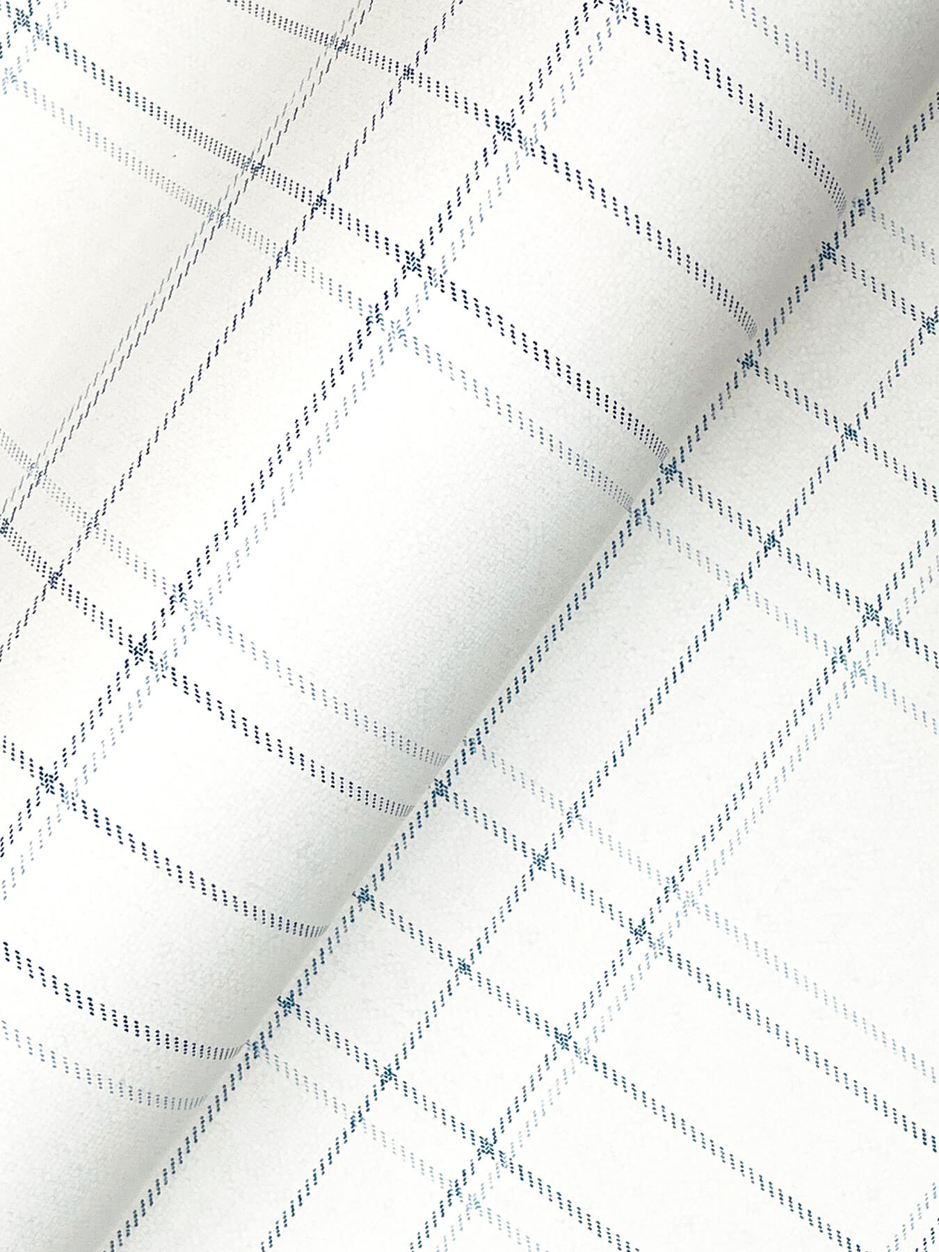 fox-hollow-white-dashed-plaid-wallpaper-york-wallcoverings-4192-83460 - York Wallcoverings Wallpaper