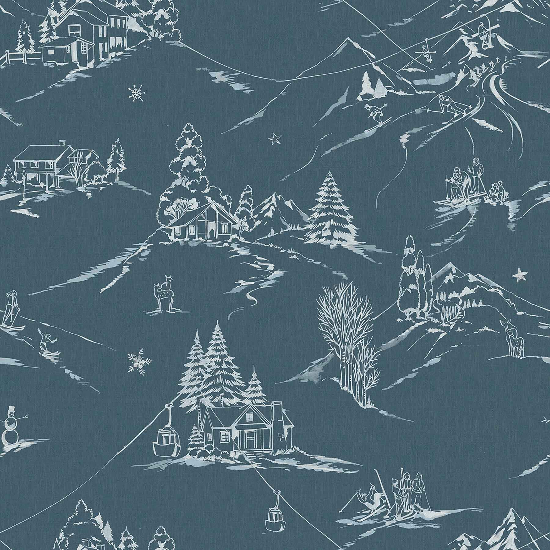Mountain Side Denim Peel and Stick Wallpaper - York Wallcoverings - NUS6627 - York Wallcoverings Wallpaper