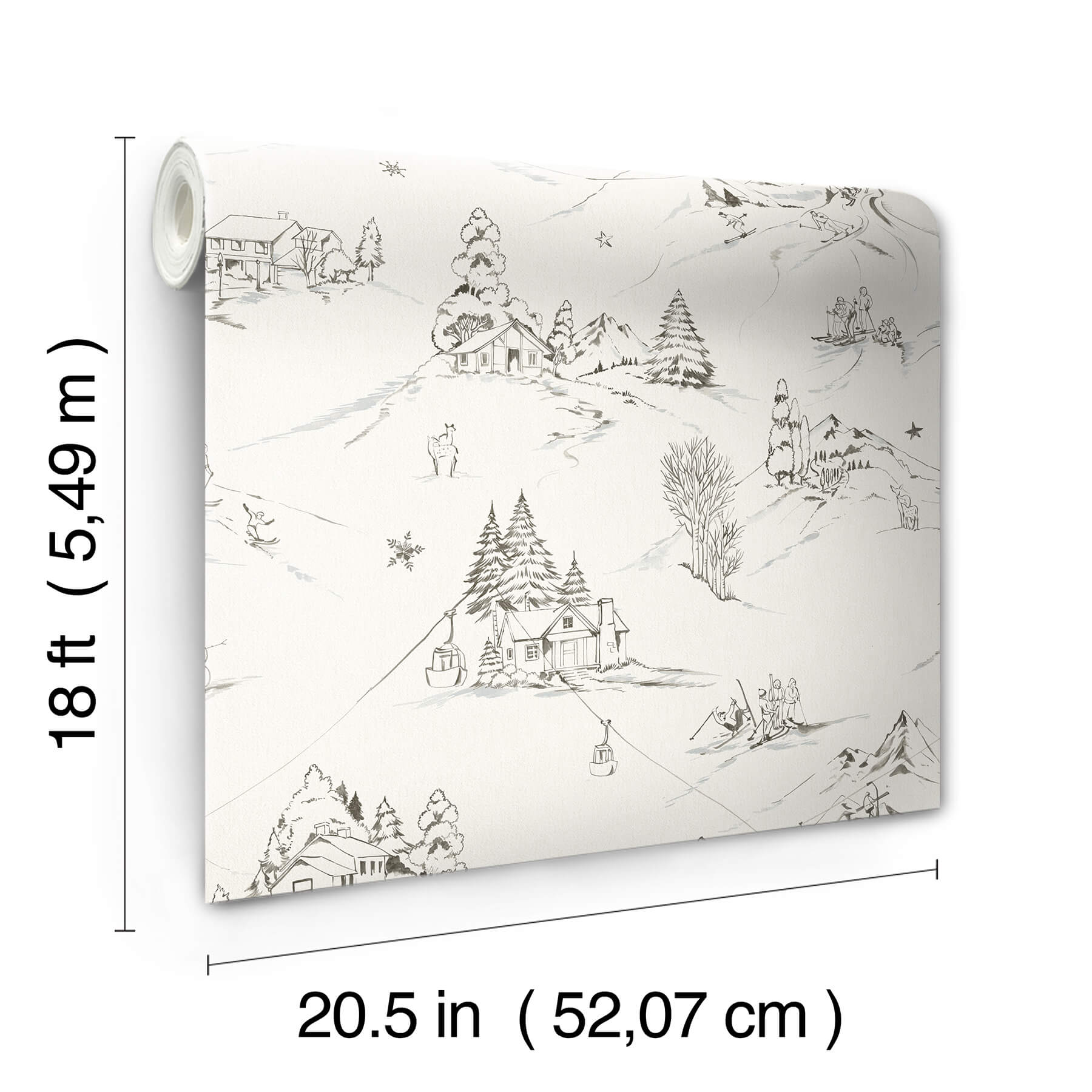 mountain-side-charcoal-peel-and-stick-wallpaper-york-wallcoverings-nus6628 - York Wallcoverings Wallpaper