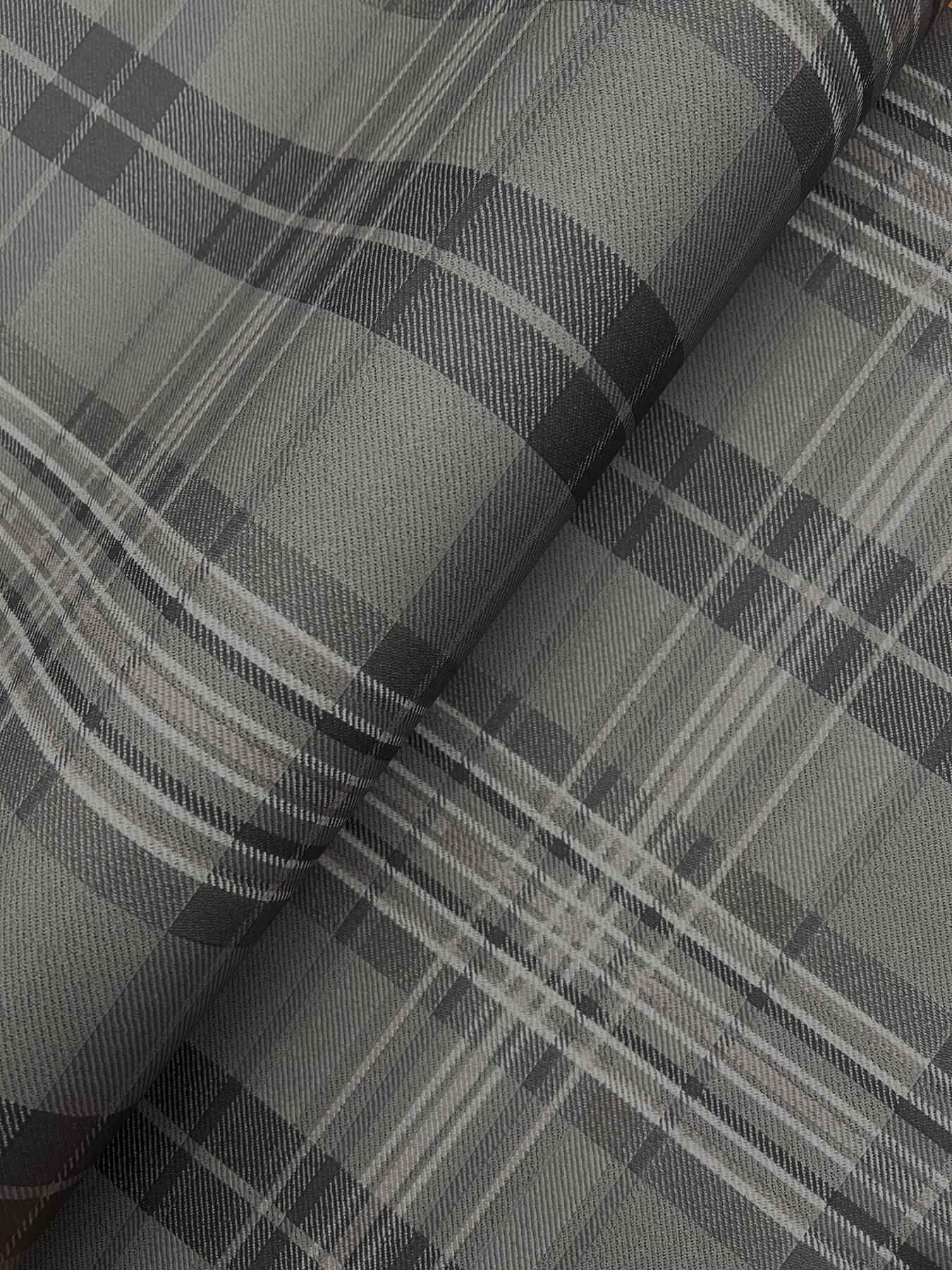 Austin Charcoal Plaid Wallpaper - York Wallcoverings - 4192-330215 - York Wallcoverings Wallpaper