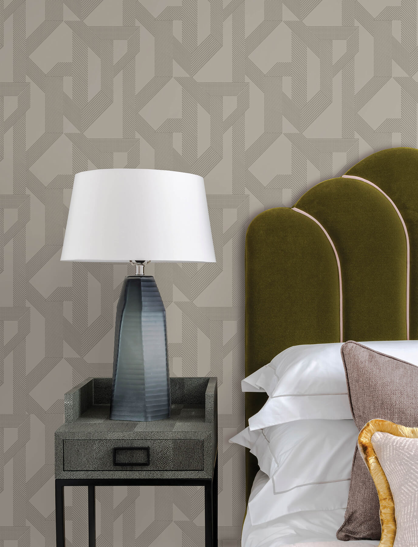 franz-dove-geometric-wallpaper-york-wallcoverings-4198-27800 - York Wallcoverings Wallpaper