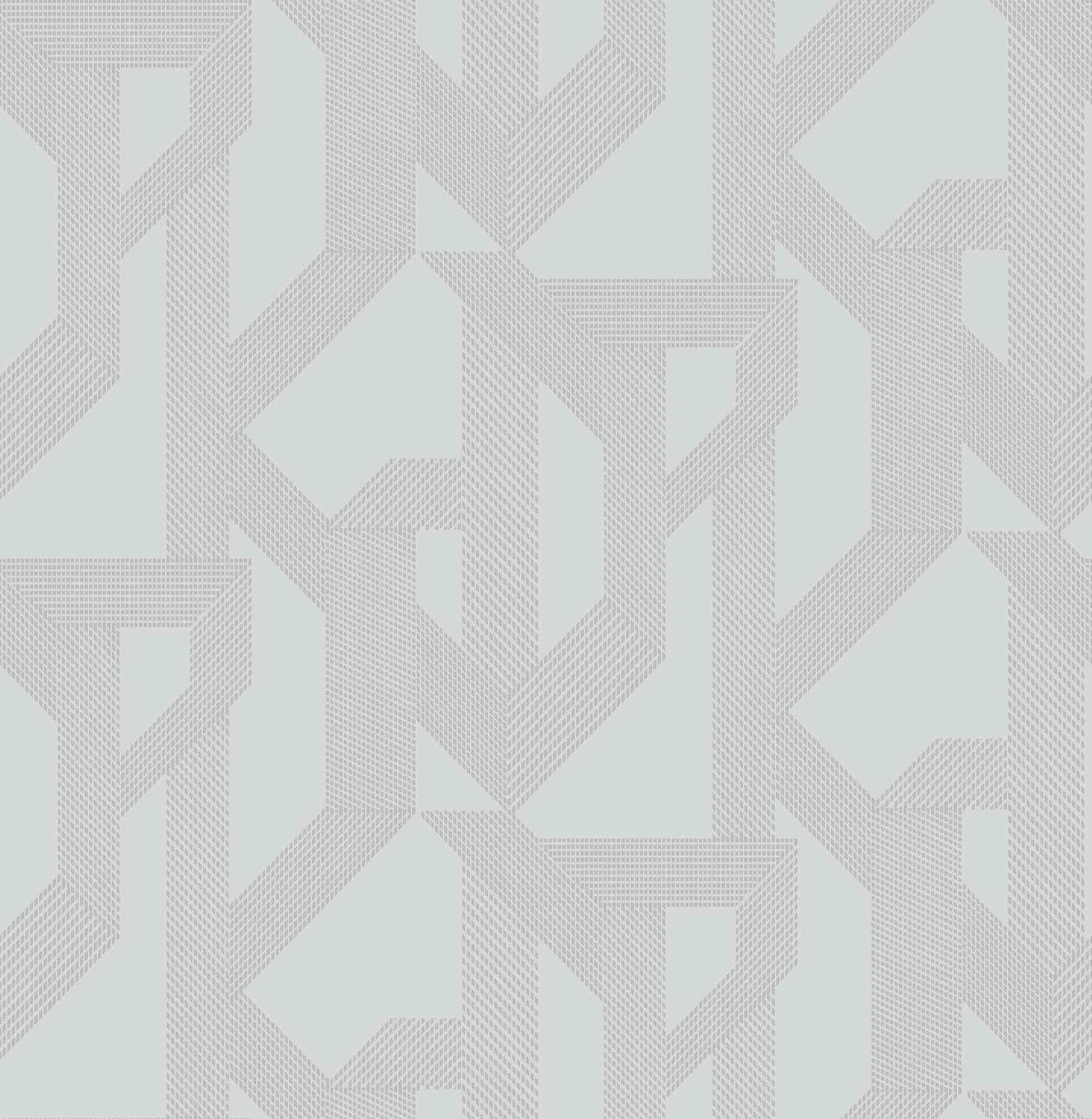 Franz Light Blue Geometric Wallpaper - York Wallcoverings - 4198-27801